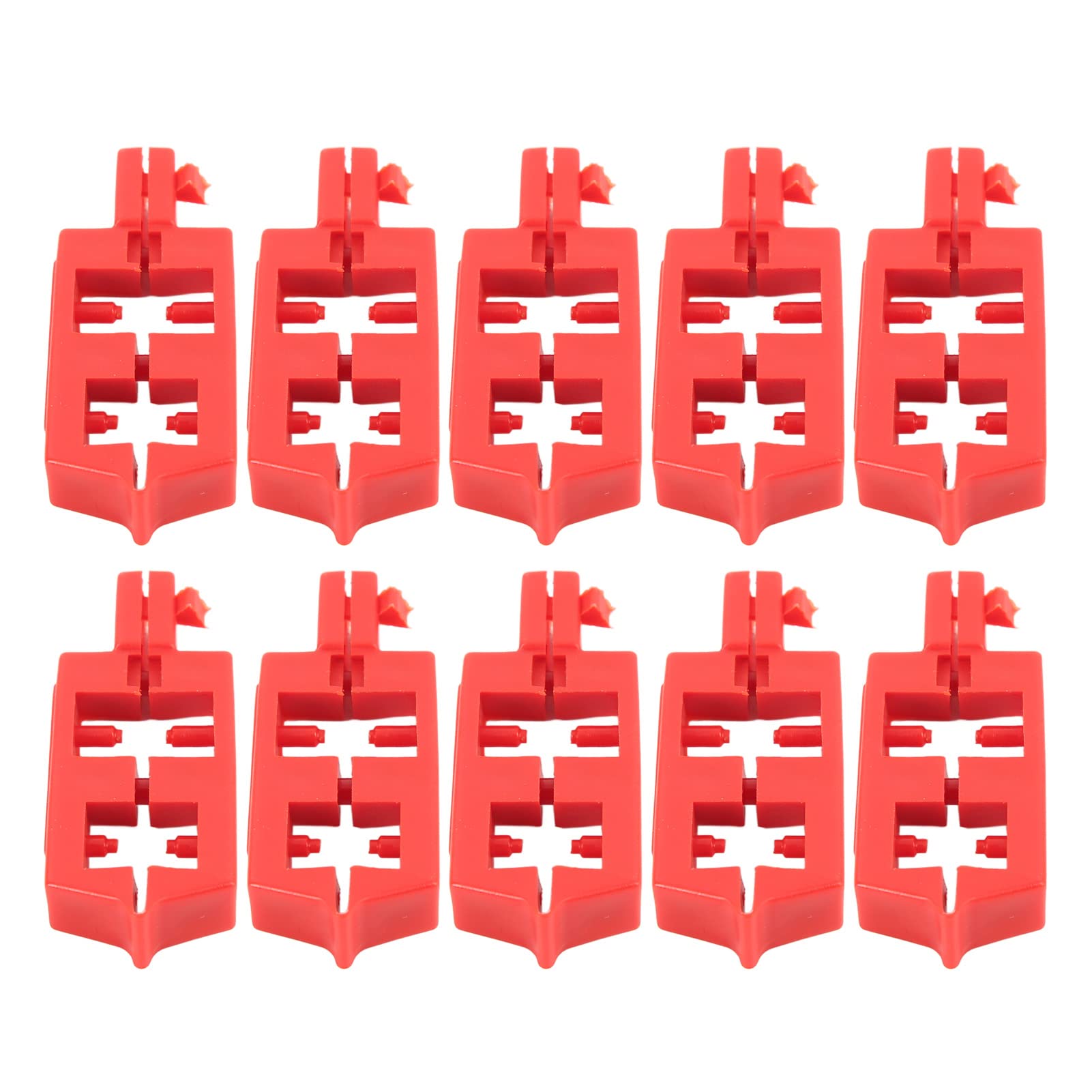 Snap On Circuit Breaker Lockout, Impact Resistant Professional Easy to Install 10Pcs Safety Breaker Lockout Device Energy Isolation for Industrial Use