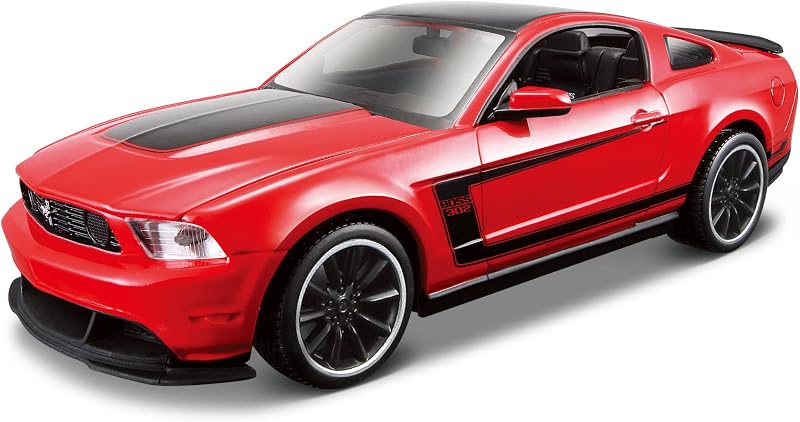 1:24 Scale Assembly Line 2012 Ford Mustang Boss 302 Diecast Model Kit (Colors May Vary)