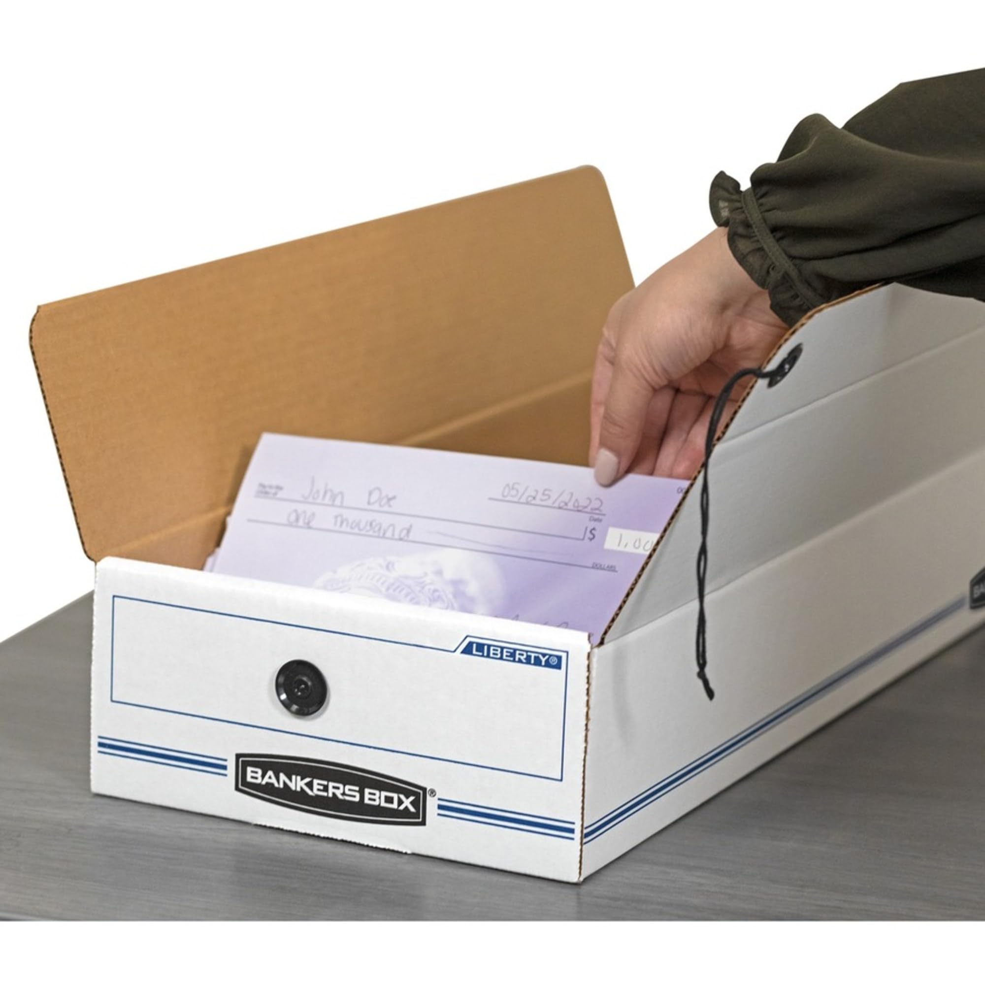 Bankers Box Liberty Check e forma scatole, controllare, 10,2 x 22,9 x 36,2 cm, confezione da 12 (00009)