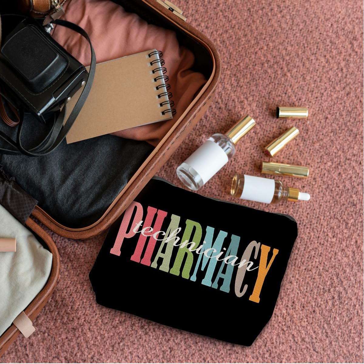 Pharmacy Technician Gifts Small Makeup Bag, Pharmacy Technician Appreciation Gifts Cosmetic Bags for Women, Certified Pharmacy Technician Gifts - Image 4