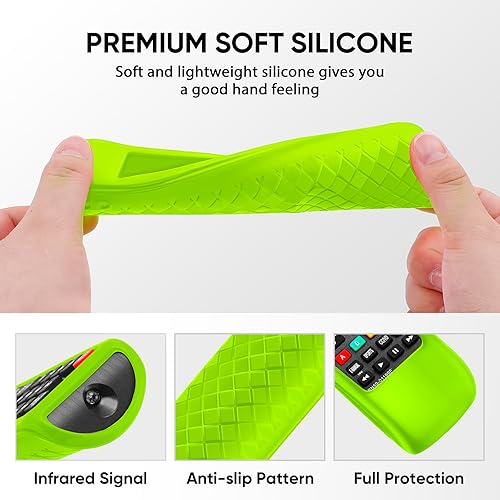 Miniatura 5 de Funda para control remoto Samsung TV, funda para control remoto Samsung para Smart TV, funda de silicona de repuesto universal con cordón que brilla