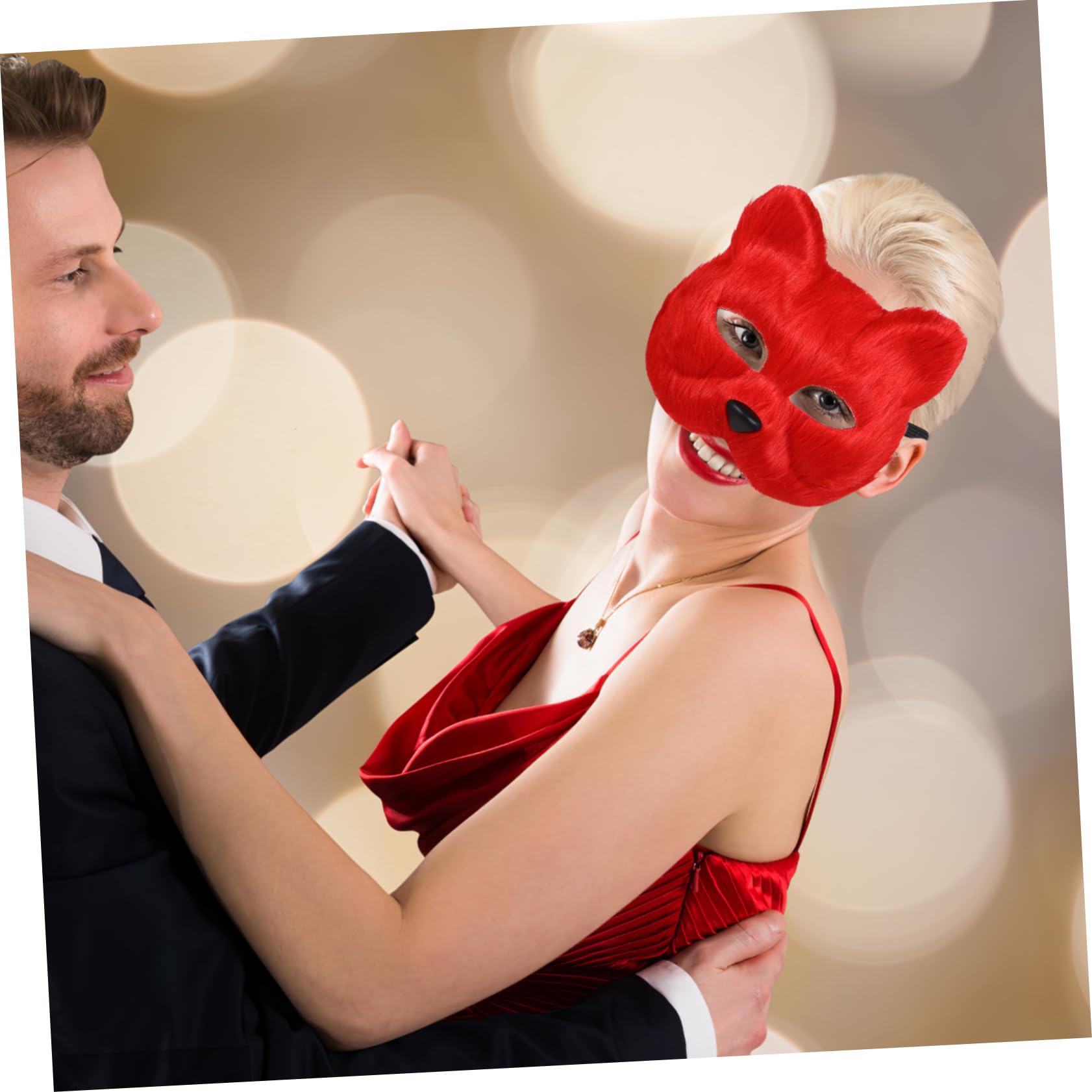 Ipetboom 5 Pezzi Maschera con Fascia Maschera Decorativa per Costume Cosplay Design Realistico e Comfort Traspirante