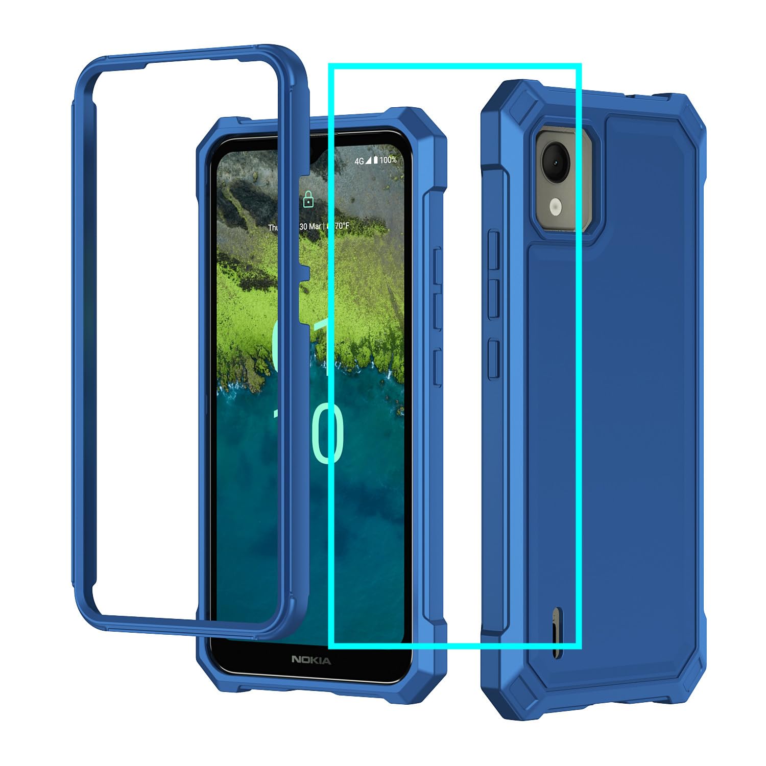 Amazon.com: Aulzaju Case for Nokia C110 with Screen Protector - Full Body Heavy Duty Protection, Frosted PC Back, Soft Raised TPU Edge Bumper Cover, Blue : Cell Phones & Accessories Amazon.com: Aulzaju Case for Nokia C110 with Screen Protector - Full Body Heavy Duty Protection, Frosted PC Back, Soft Raised TPU Edge Bumper Cover, Blue : Cell Phones & Accessories