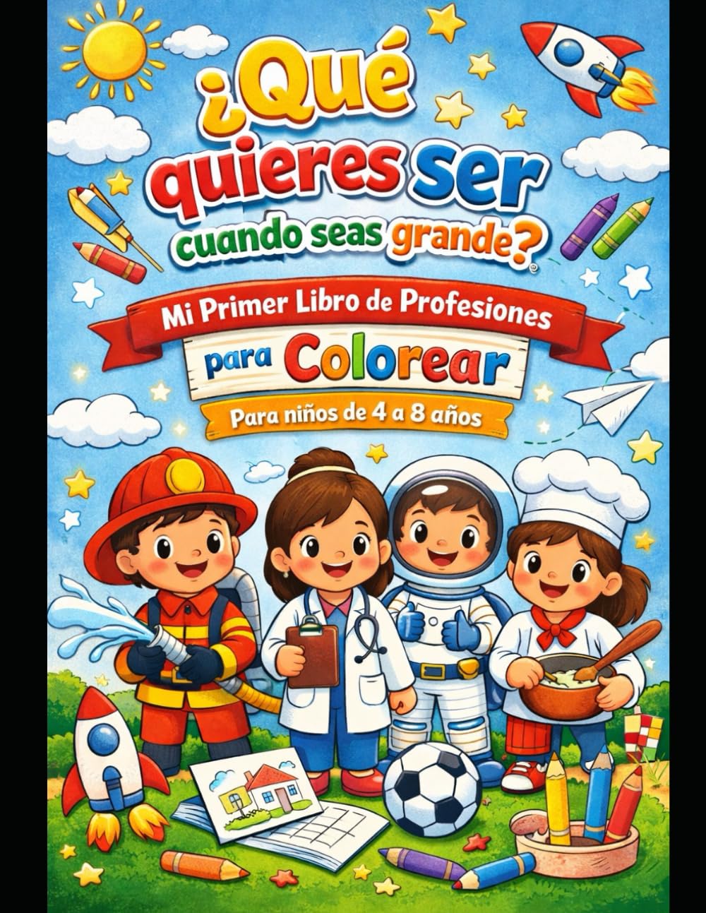Dime qué quieres ser: Un libro educativo ilustrado para niños de 4 a 8 años