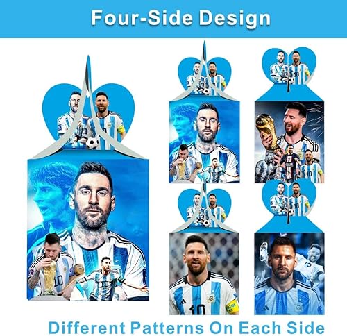 Miniatura 3 de 12 cajas de regalo de fiesta de fútbol, suministros de fiesta de cumpleaños de fútbol para decoraciones de fiesta