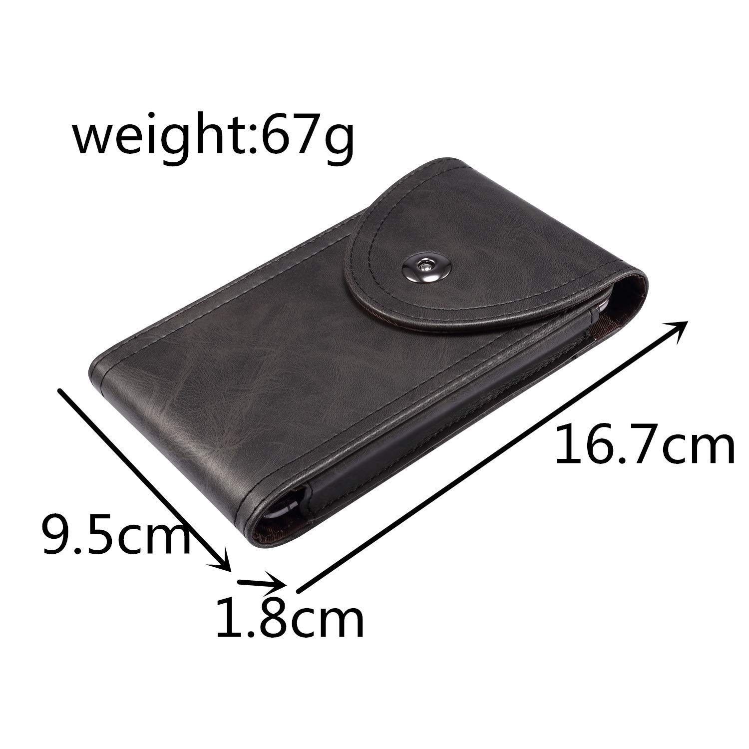 Messenger Bag Uomo Fondina Da Cintura Per Cellulare In Pelle, Custodia Da Cintura Borsello Uomo In Pelle