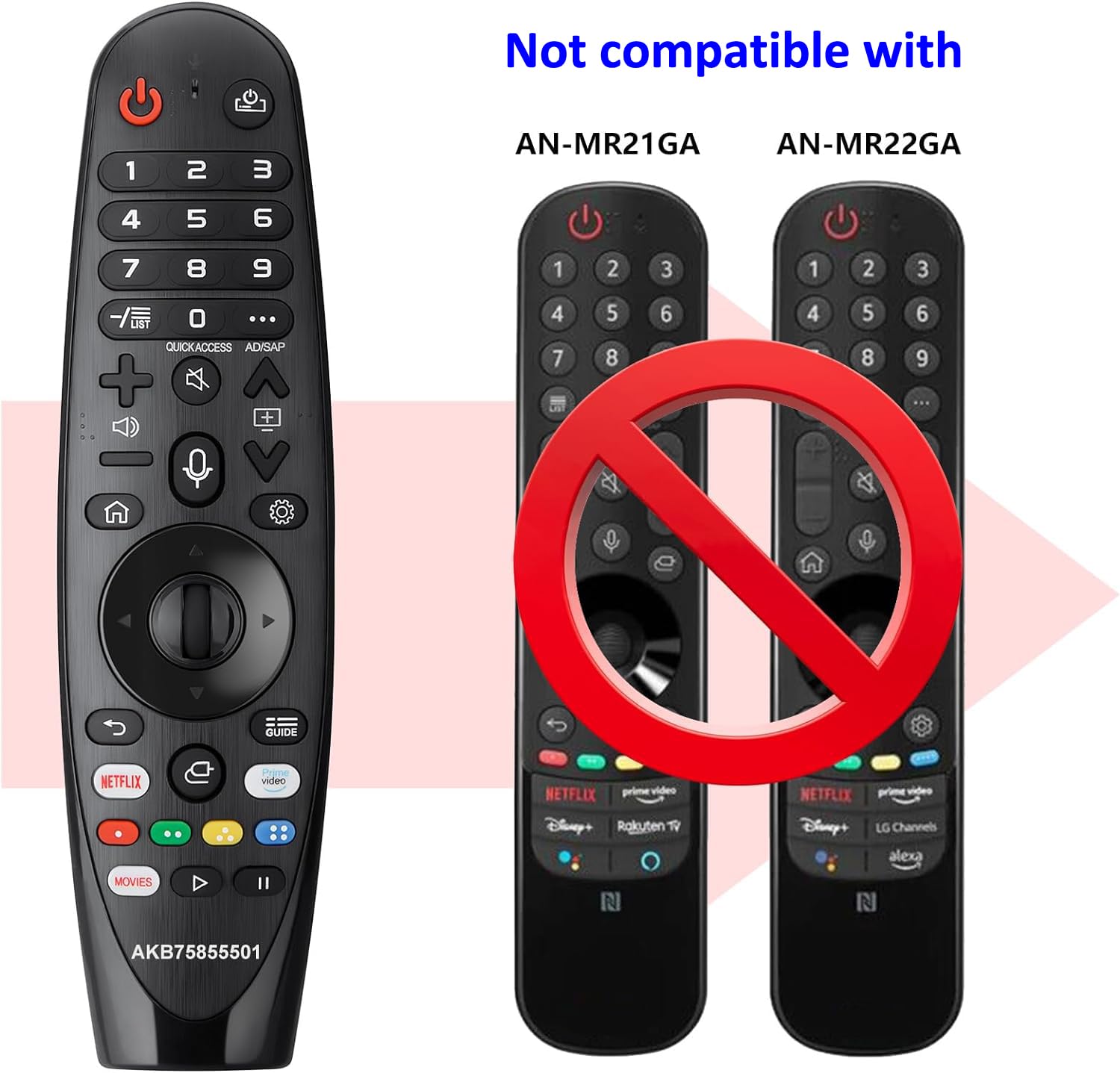 AKB7585501 MR20GA Universal Remote Control For LG Smart TV Magic Remote, Compatible With All Models For Lg Oled Uhd 4k Nanocell Series Smart Tv No Voice Function No Magic  I.188678203