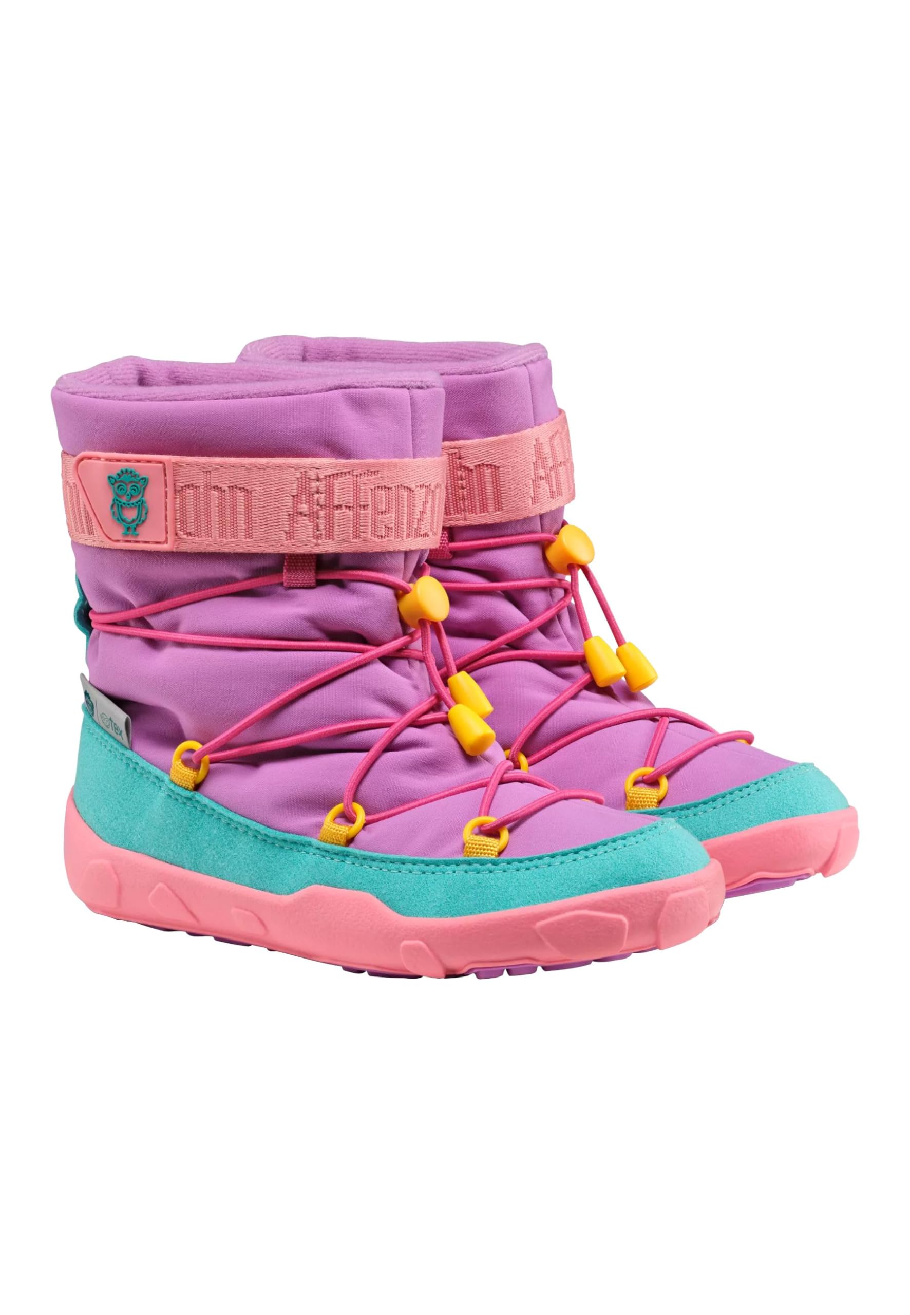 Affenzahn Buty śniegowe Vegan Snowy – buty dziecięce dla chłopców i dziewczynek rozmiar 21-32, wodoszczelne i ciepłe z podszewką | Wegańskie, wodoodporne z ciepłą podszewką i zapięciem na rzepy zapewniają komfort i ochronę w chłodne dni