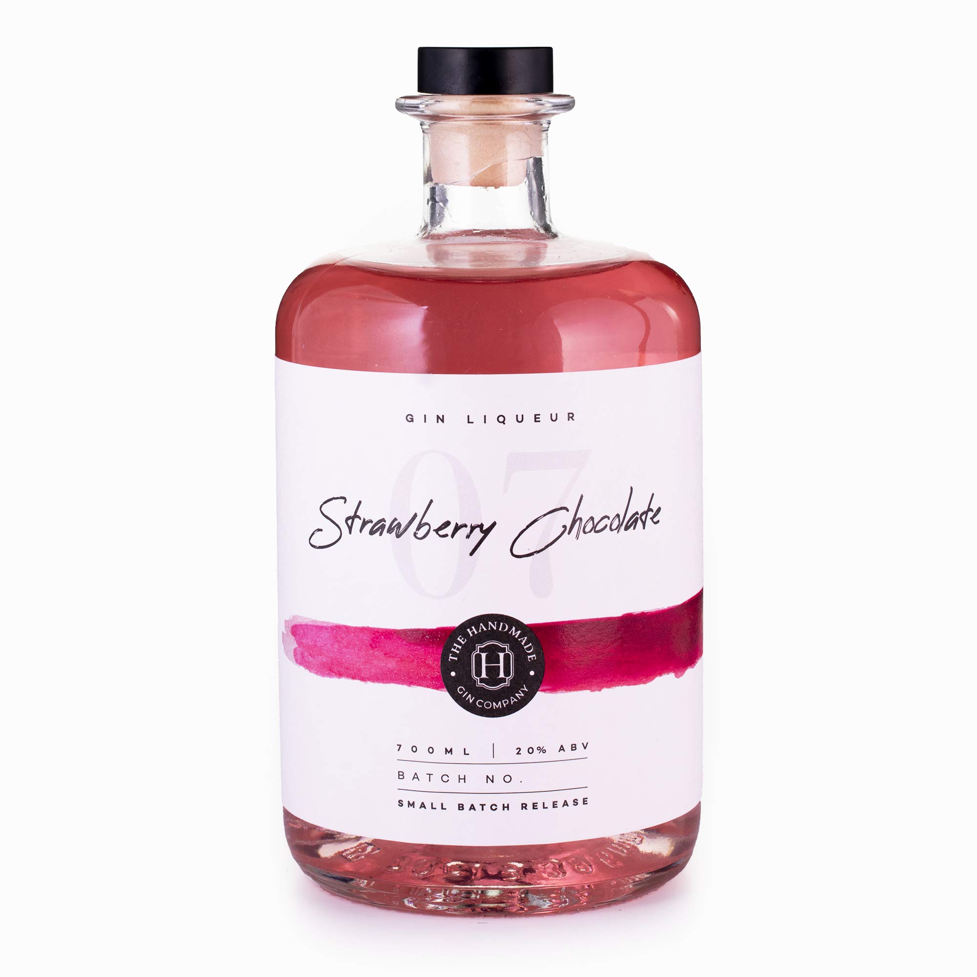 Strawberry Chocolate Handmade Gin Liqueur 70cl - Sweet & Unique Premium Craft Gin - 20% ABV
