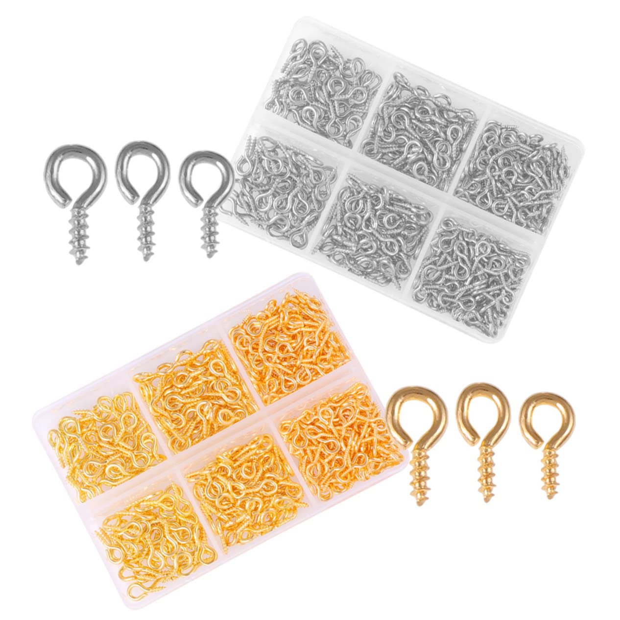 Eye Screw Hooks for Jewelry Making of Self Tapping Iron Screws for Pendants Necklaces and Earrings Options