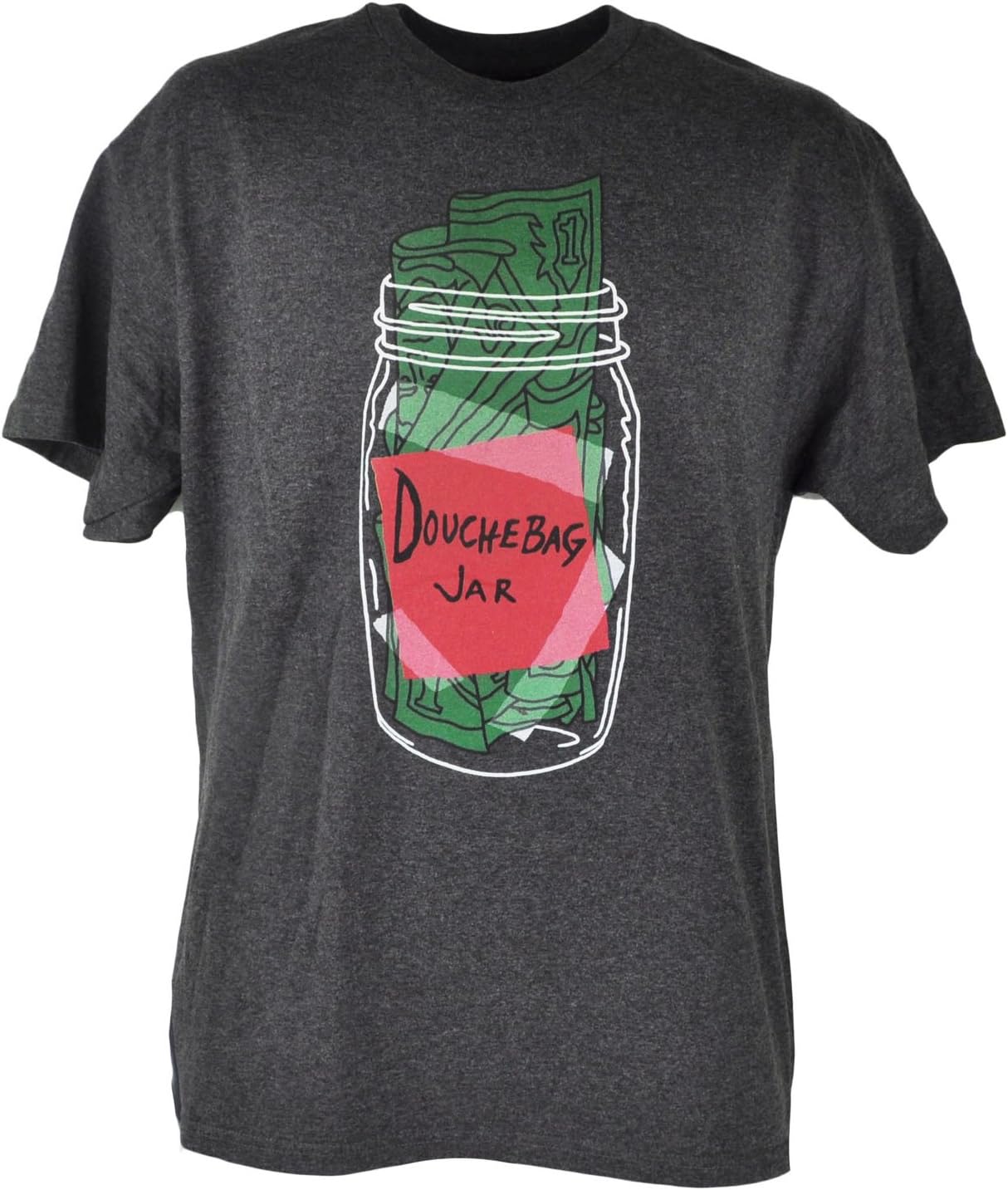 New Girl Douchebag Jar TV Show Series Comedy Graphic Charcoal Tshirt Tee XLarge Apparel