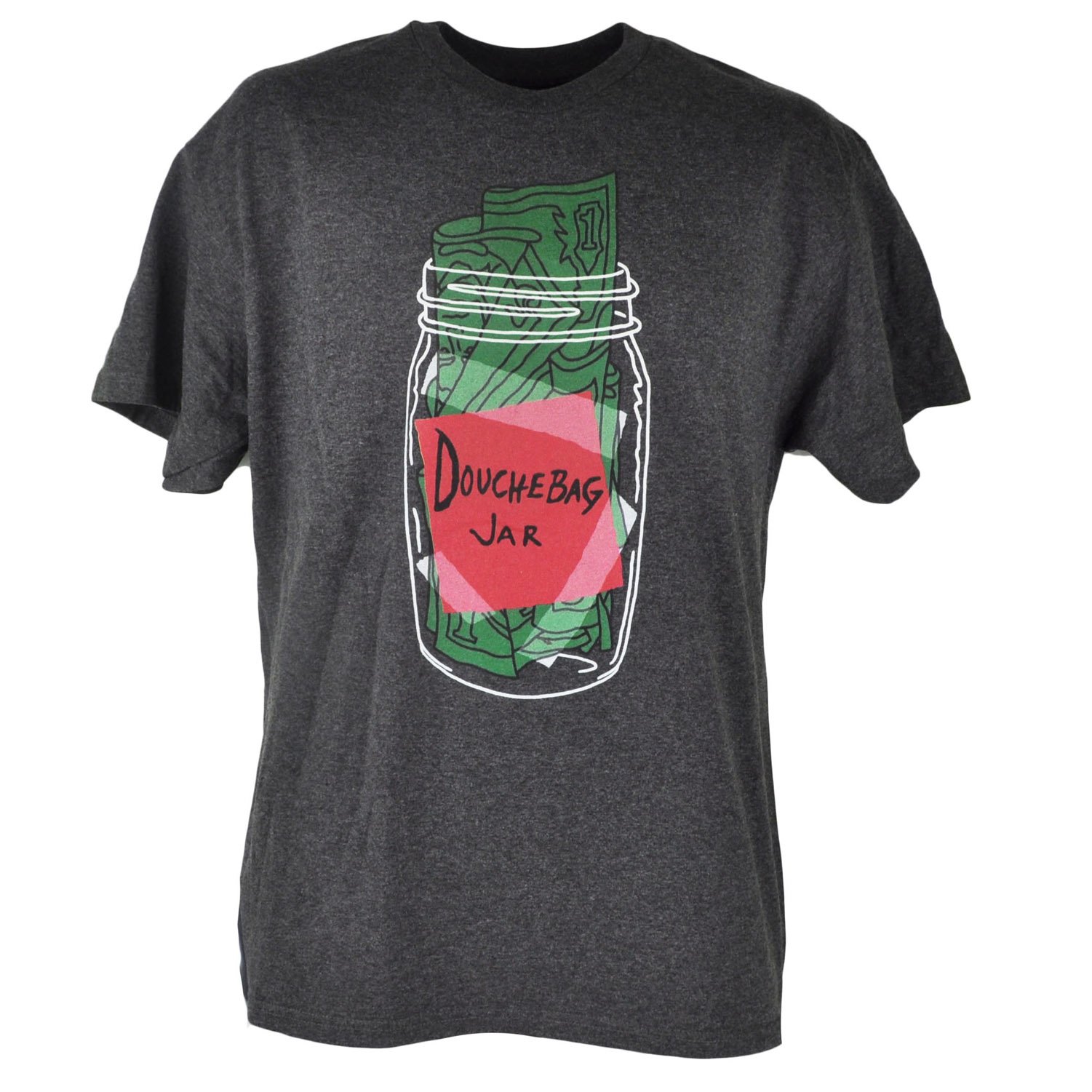 New Girl Douchebag Jar TV Show Series Comedy Graphic Charcoal Tshirt Tee XLarge Apparel