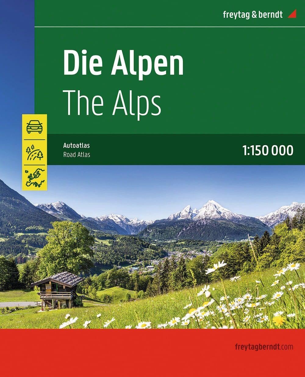freytag & berndt Autoatlas Die Alpen 1:150.000: Straßenatlas mit Spiralbindung: ALP