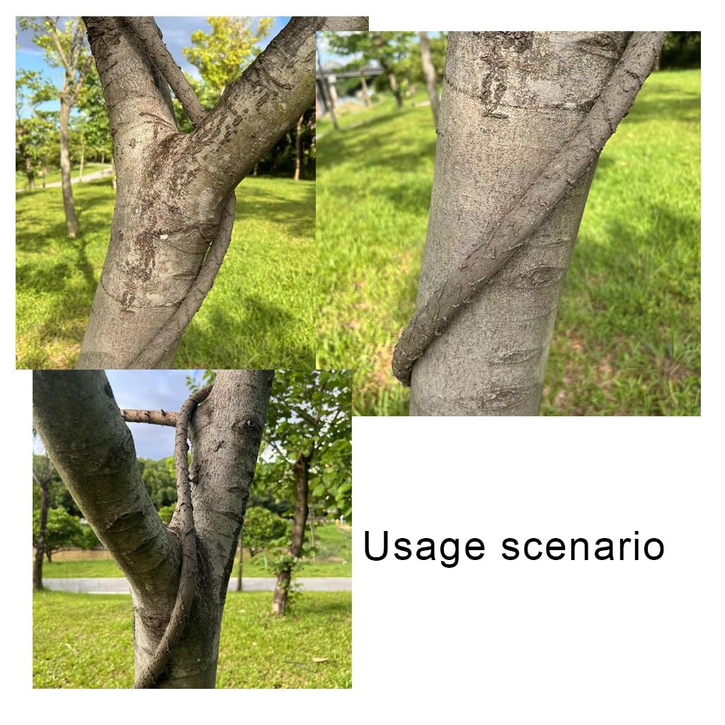 Tubo Flessibile in Rattan - 10 Metri di Protezione per Cavi in Resina Resistente agli Agenti atmosferici, Design Cavo, Adatto per Avvolgere Alberi, Ideale per progetti Idraulici Esterni.