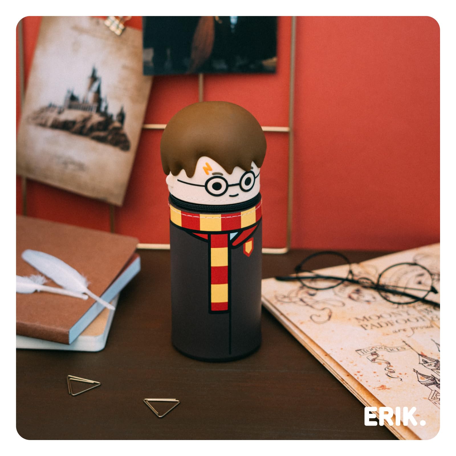Trousse Harry Potter Silicone Extensible Fournitures Scolaires Grupo Erik