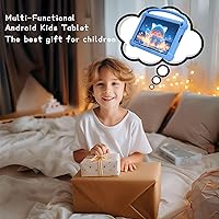 Vista 6 de YQSAVIOR Tabletas para niños, Tablet Android 12 para niños, 4 GB RAM 32 GB ROM, Tablet para niños pequeños de 7 pulgadas con pantalla IPS, control
