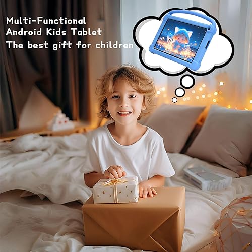 Miniatura 6 de YQSAVIOR Tabletas para niños, Tablet Android 12 para niños, 4 GB RAM 32 GB ROM, Tablet para niños pequeños de 7 pulgadas con pantalla IPS, control