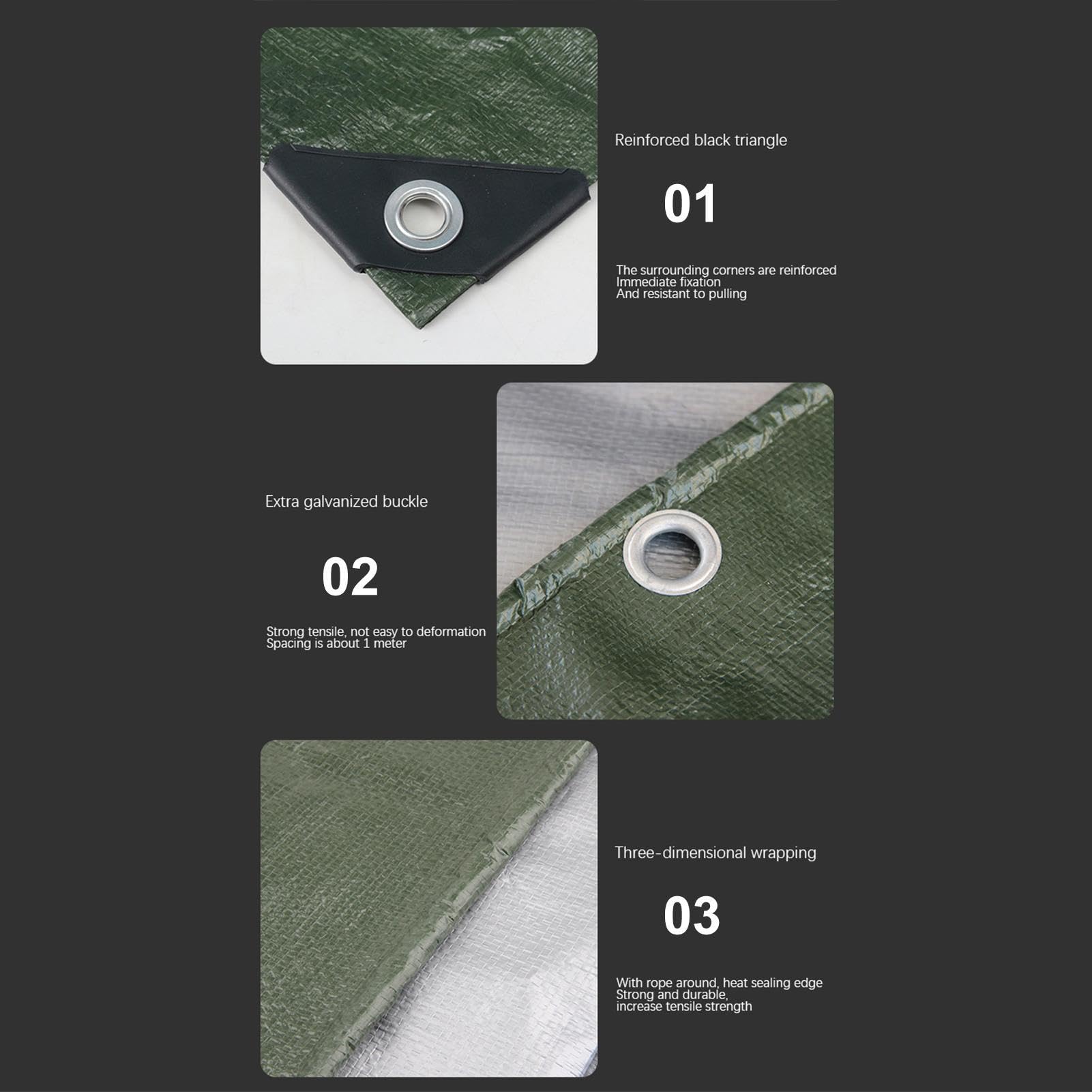 Telo parasole | Impermeabile Resistente alle intemperie | Copertura per piscina - Adatto per l' e l'inverno, ideale per uso esterno in cortile, giardino e cortile, protegge dallo sporco e dalle
