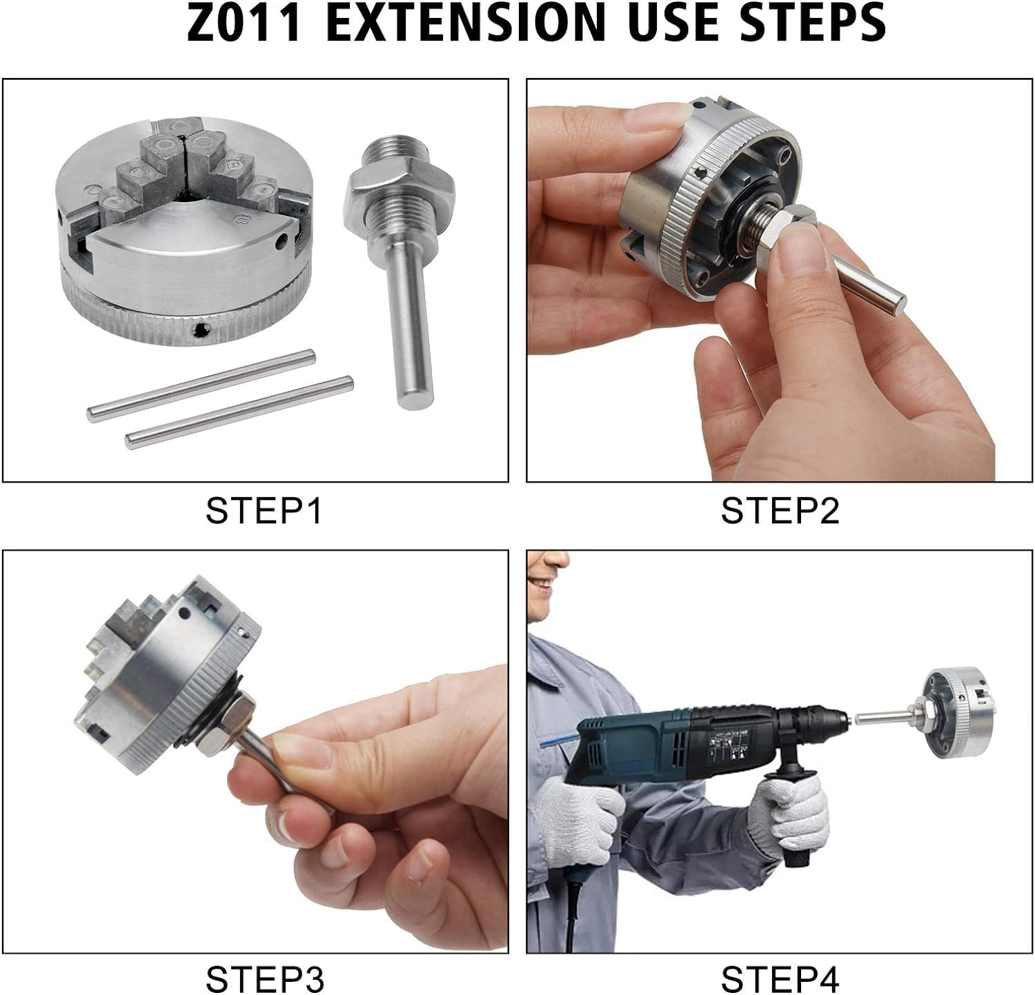 Amazon | ミニ旋盤チャックセット、電動ドリルチャック、Z011