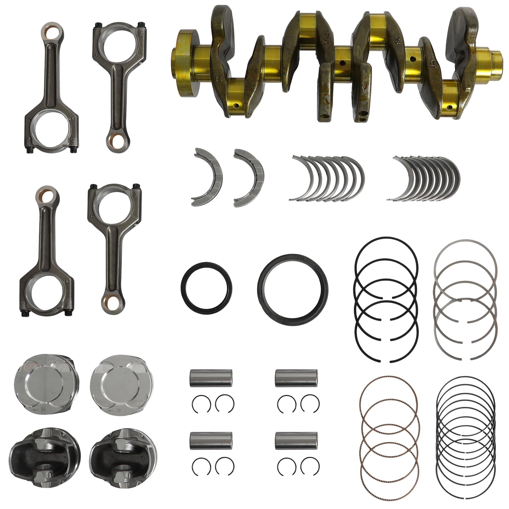 N20 Engine Rebuild Crankshaft Contecting Rods Main Bearing Set Piston Kit Fits For BMW 220I 328I 528I Z4 2012-2016 228I 328D 428I 2014-2016 320I X1 X2 X3 X4 2.0L JY-Cra-BM2000-001