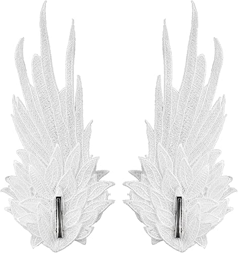 Miniatura 2 de Pinzas para el cabello con alas de ángel de plumas para Navidad, Halloween, Mardi Gras, pasadores para el cabello, Lolita Cosplay Diadema
