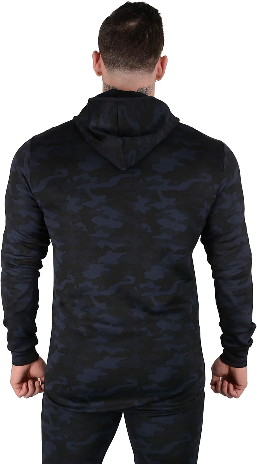 YoungLA Track Jacket Men Zip Up with Hood & Pockets | Athletic Gym Workout Training Jackets | 529 at  Men’s Clothing store