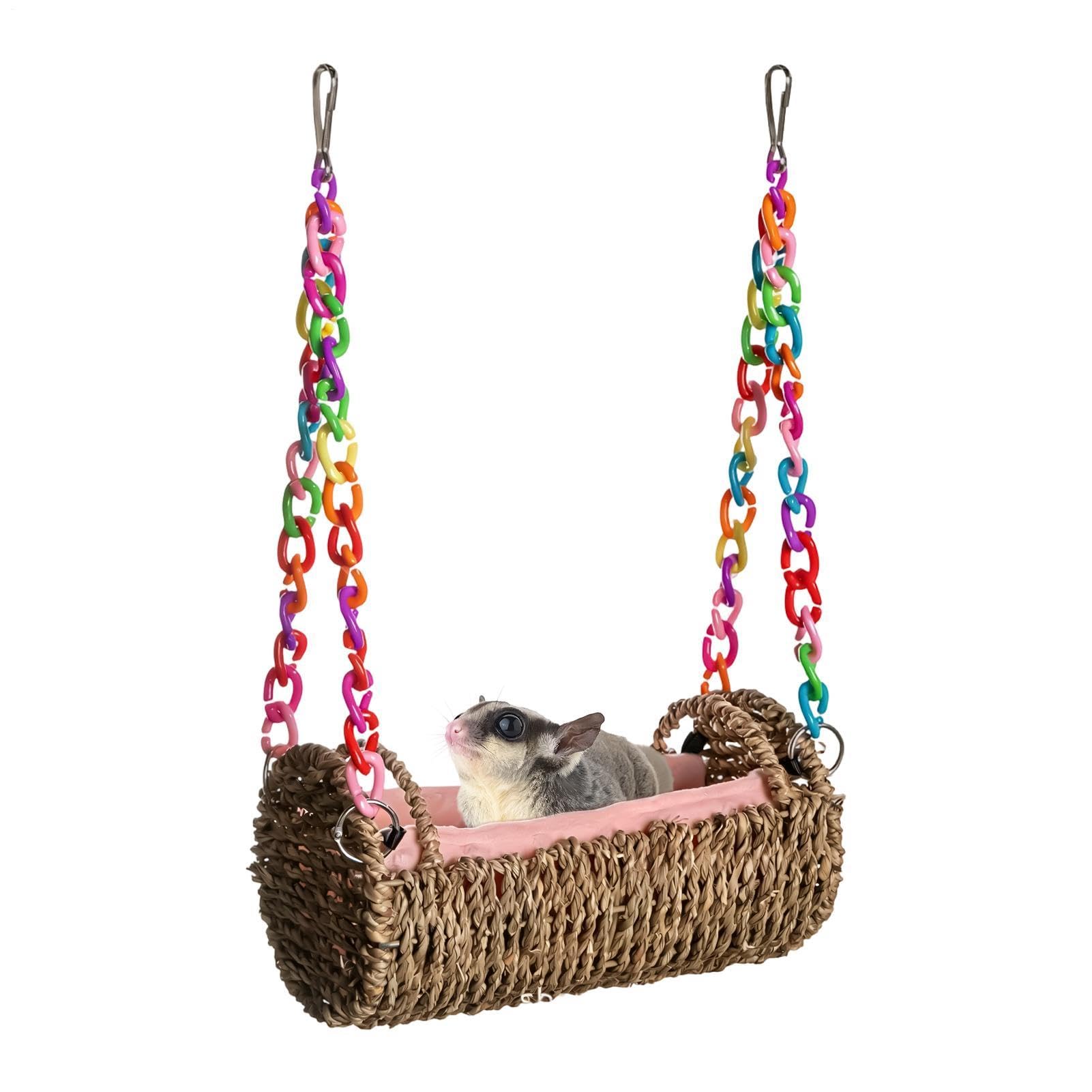Hamac pour petit animal de cage : la solution anti-mastication
