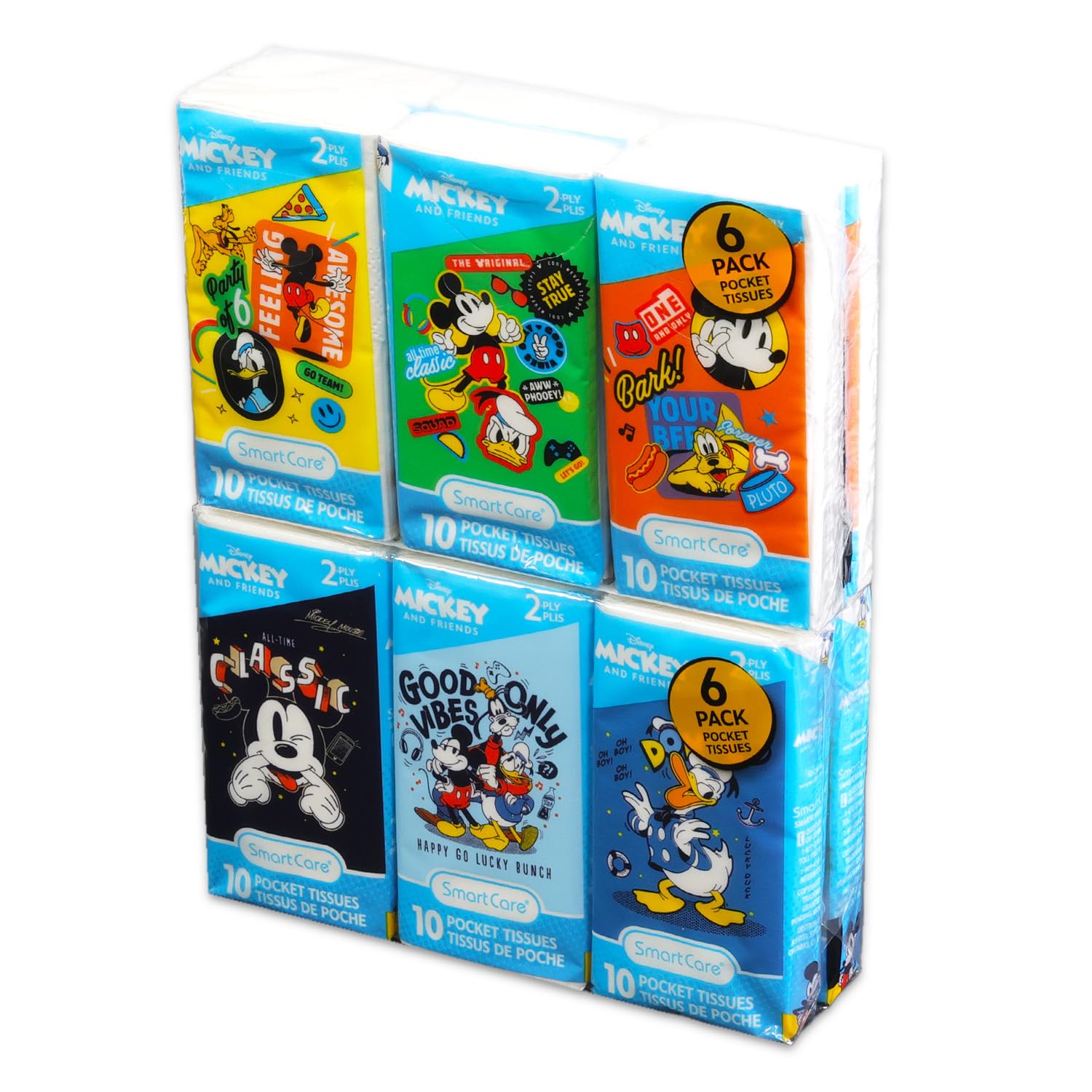 Amazon.com: Mickey Mouse Pocket Size Facial Tissues Set - 12 Packs