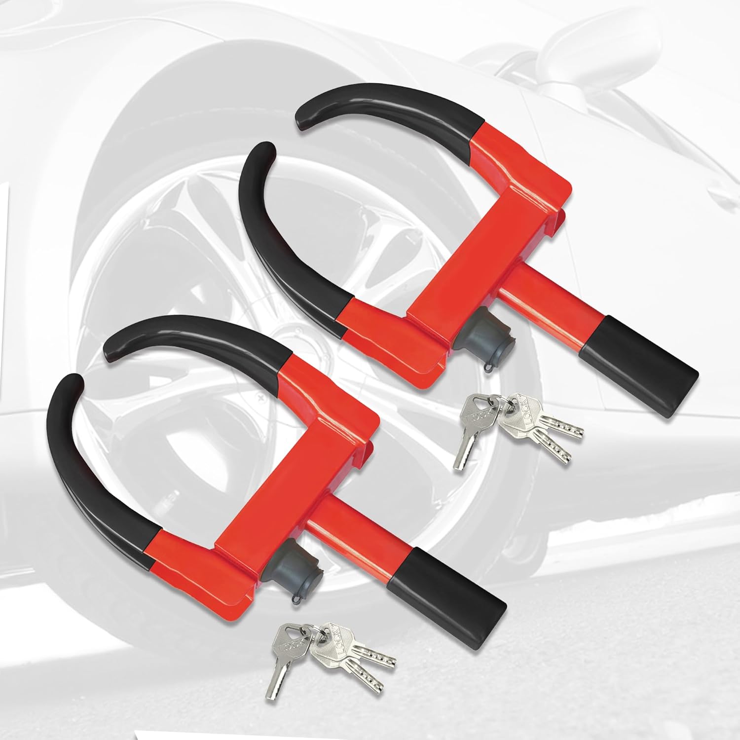 Wheel Lock Universal Wheel Clamp Lock Adjustable Security