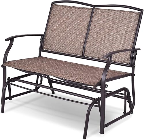 HAPPYGRILL - Banco de patio para jardín al aire libre columpio para patio columpio balancín