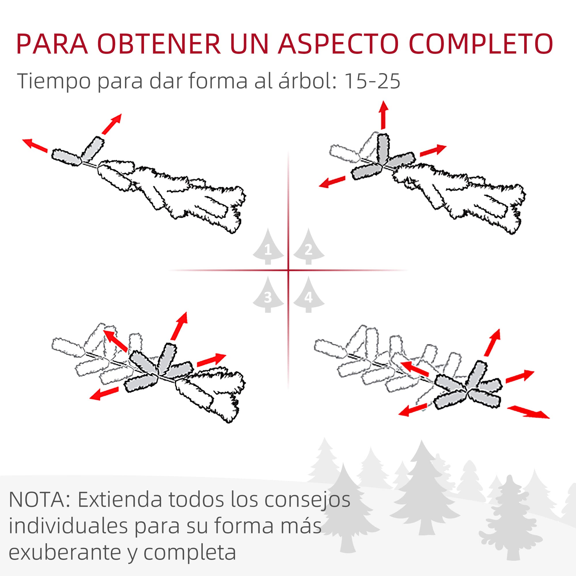 HOMCOM Árbol de Navidad Artificial 150 cm con Nieve con 676 Ramas 41 Piñas Hojas de Plástico Apertura Automática Base de Soporte Metálica y Plegable Decoración Navideña para Interiores Verde