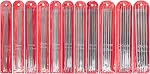 KisSealed 55Pcs 20cm Double Pointed Stainless Knitting Needles Set, 11 Sizes Double Ended Sweater Knitting Needles Kit for Beginner, 2 MM -6.5 MM