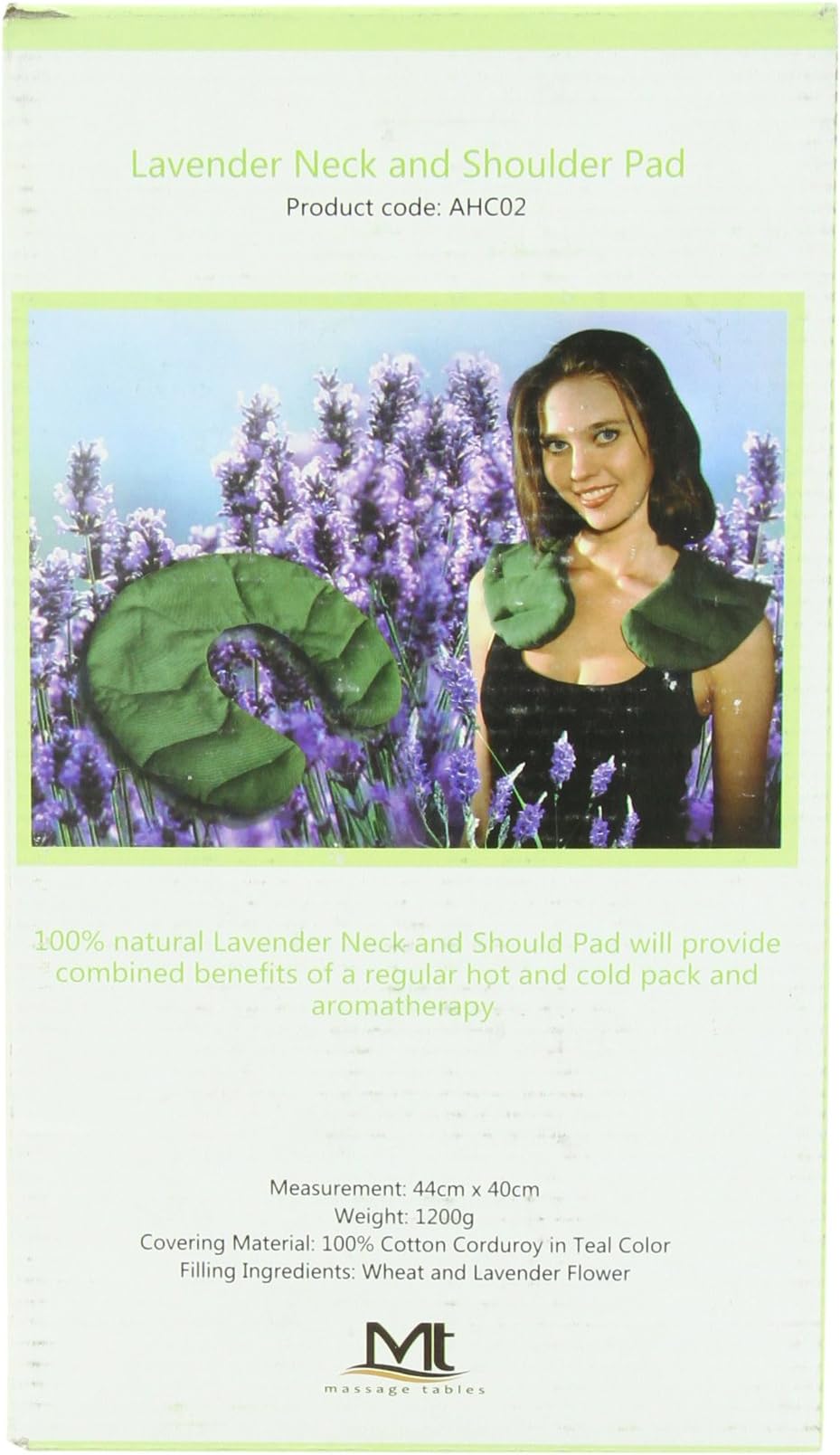 Wheat Lavender Flower Microwavable Neck and Shoulder Wrap (Hot or Cold)