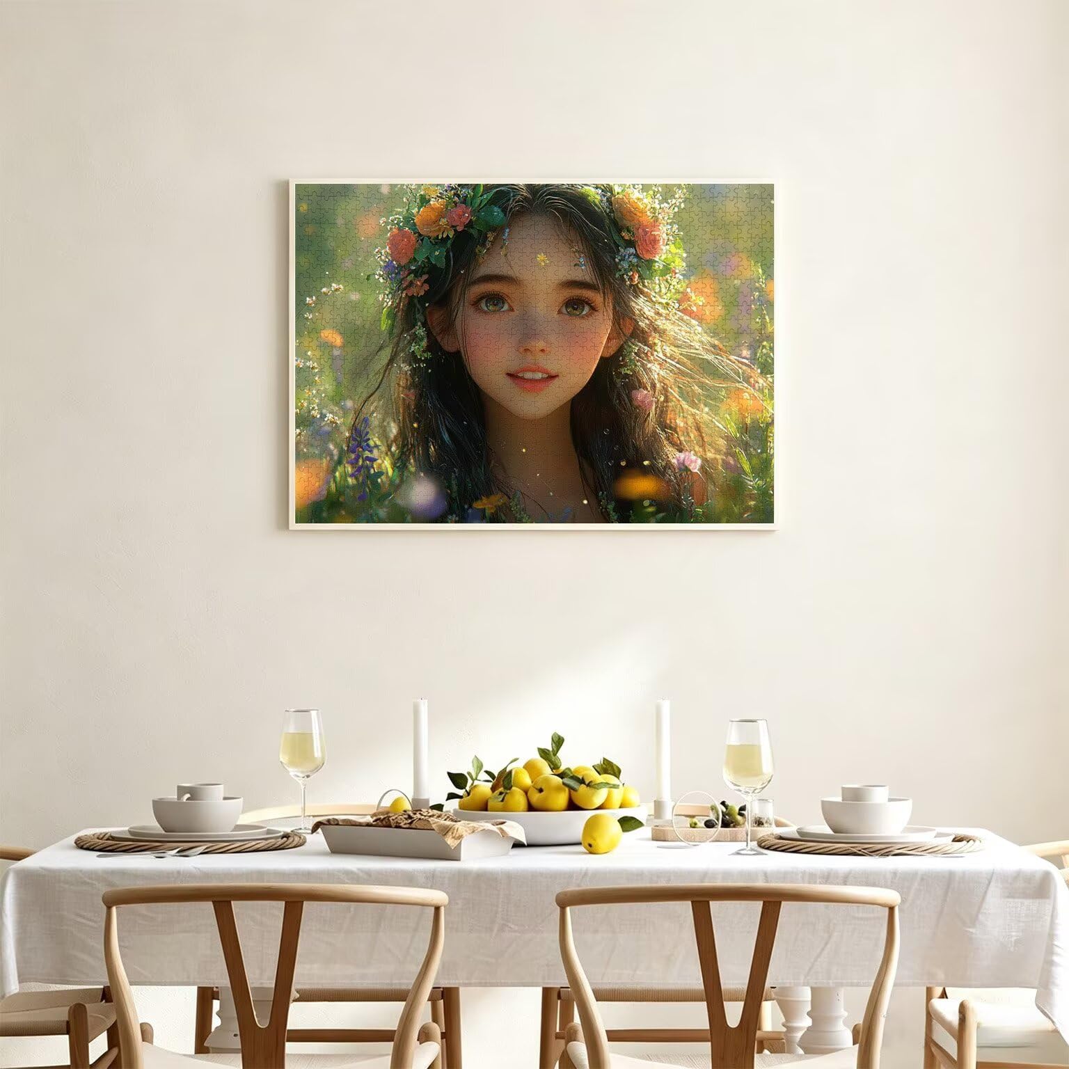 5000 sztuk puzzli dla dorosłych, gry rodzinne, wiosenna dziewczyna, n-56