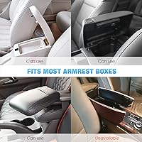 Vista 5 de Funda esponjosa para reposabrazos de coche, almohadilla universal para consola central de coche, accesorios de decoración para reposabrazos