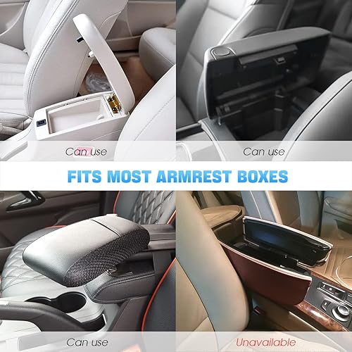 Miniatura 5 de Funda esponjosa para reposabrazos de automóvil, almohadilla universal para consola central de automóvil, accesorios de decoración para mujeres y
