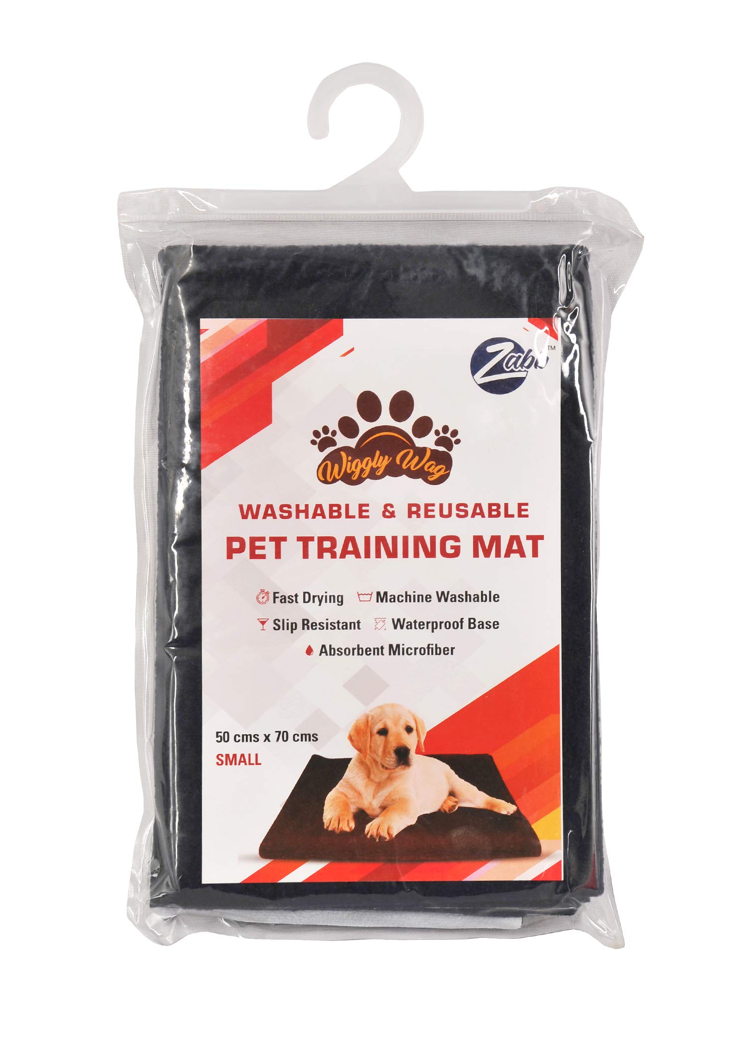 Zabb Washable & Reusable Pet Training Mat,50 cm X 70 cm (Blue)