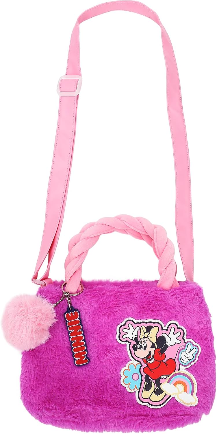 Bioworld 6.3" Applique Mini Faux Fur Tote