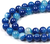 Vista 14 de MJDCB Cuentas de Amatista Natural de Ensueño Redondas de Piedra Cuentas Sueltas para Hacer Joyas 15" (8mm)