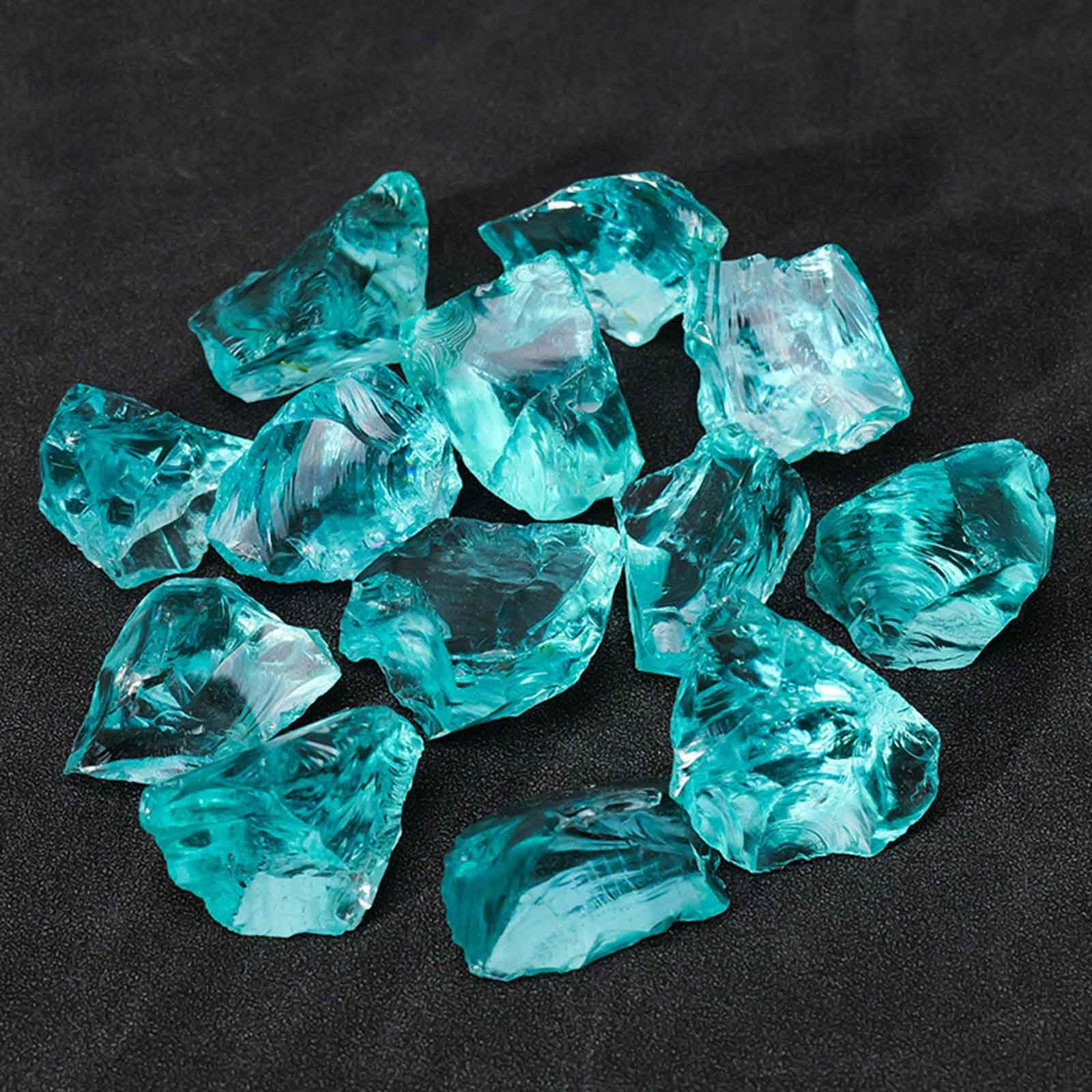 Natürlicher Kristall Rohstein Chakra-Stein Trommelstein Kristall Rohstein-Set aus Heilsteinen für Yoga, Meditation, Reiki, Heilung und Energiearbeit,Obsidian,1000g
