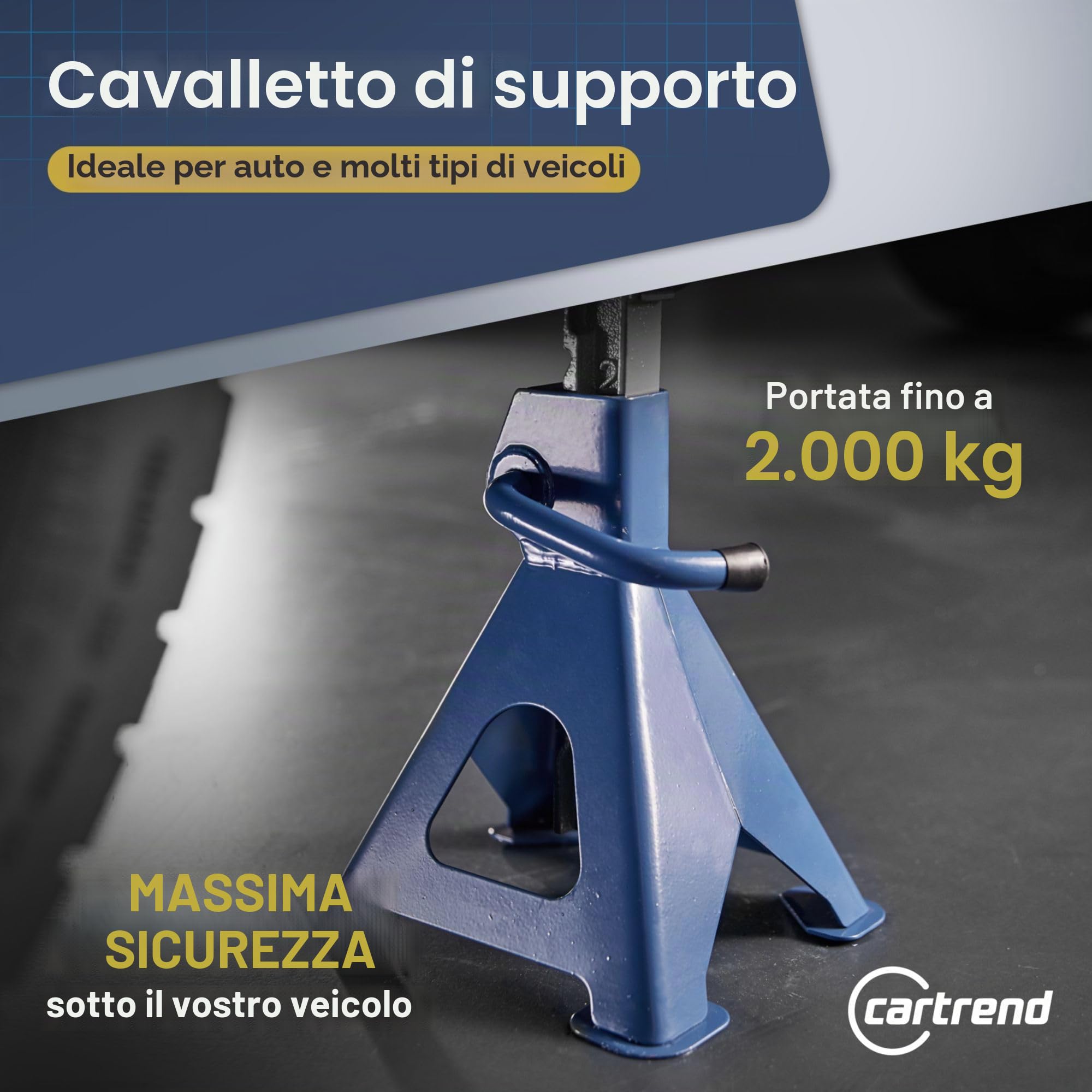 CARTREND 10911 Colonnetta Cavalletto auto Cavalletto Cavalletti sollevamento auto