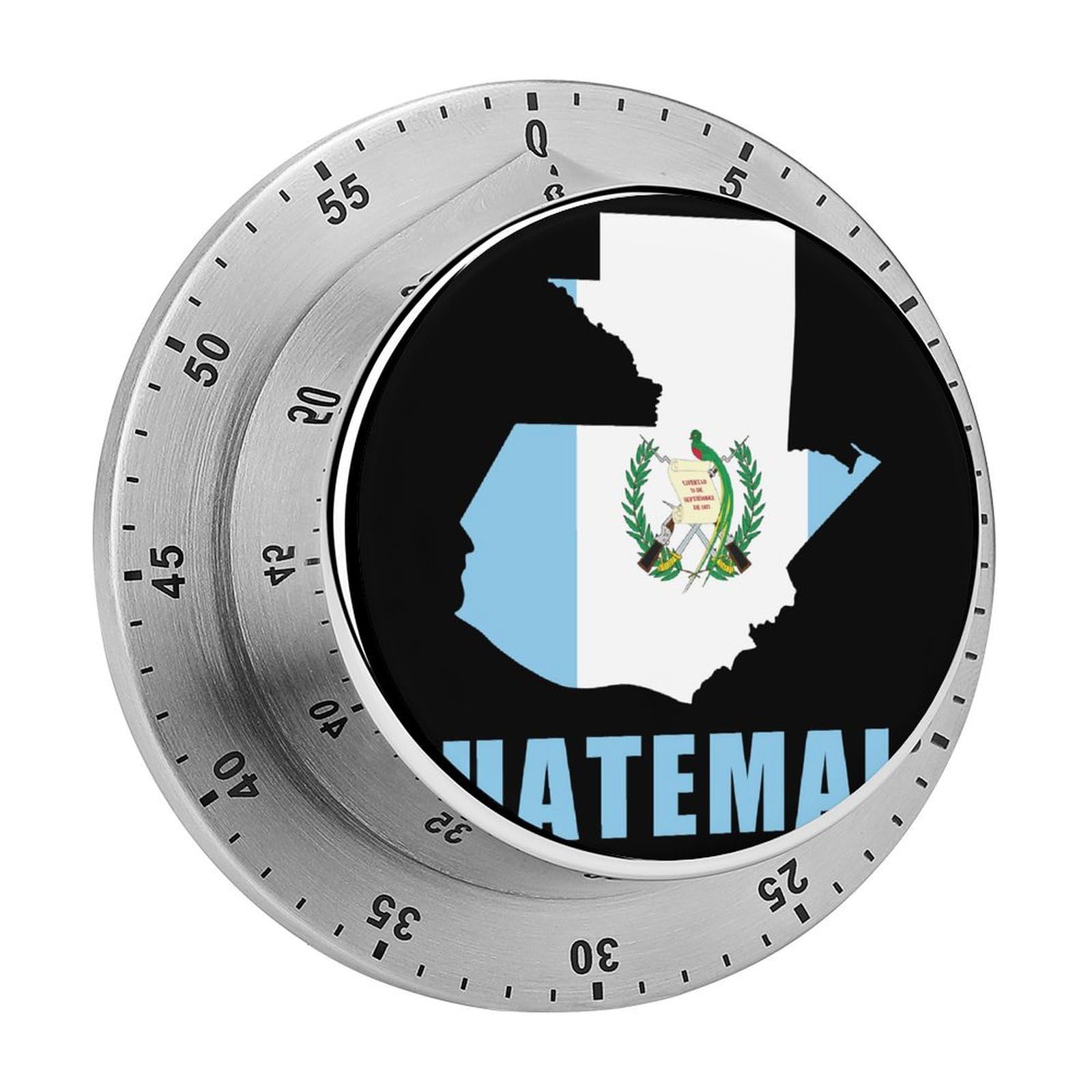Guatemala Flag Guatemalan Map Magnetic Timer for Kitchen Cooking Productivity Stainless Steel Timers with Alarm
