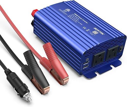 Inversor de corriente DC 12 V a 110 V AC convertidor (azul)
