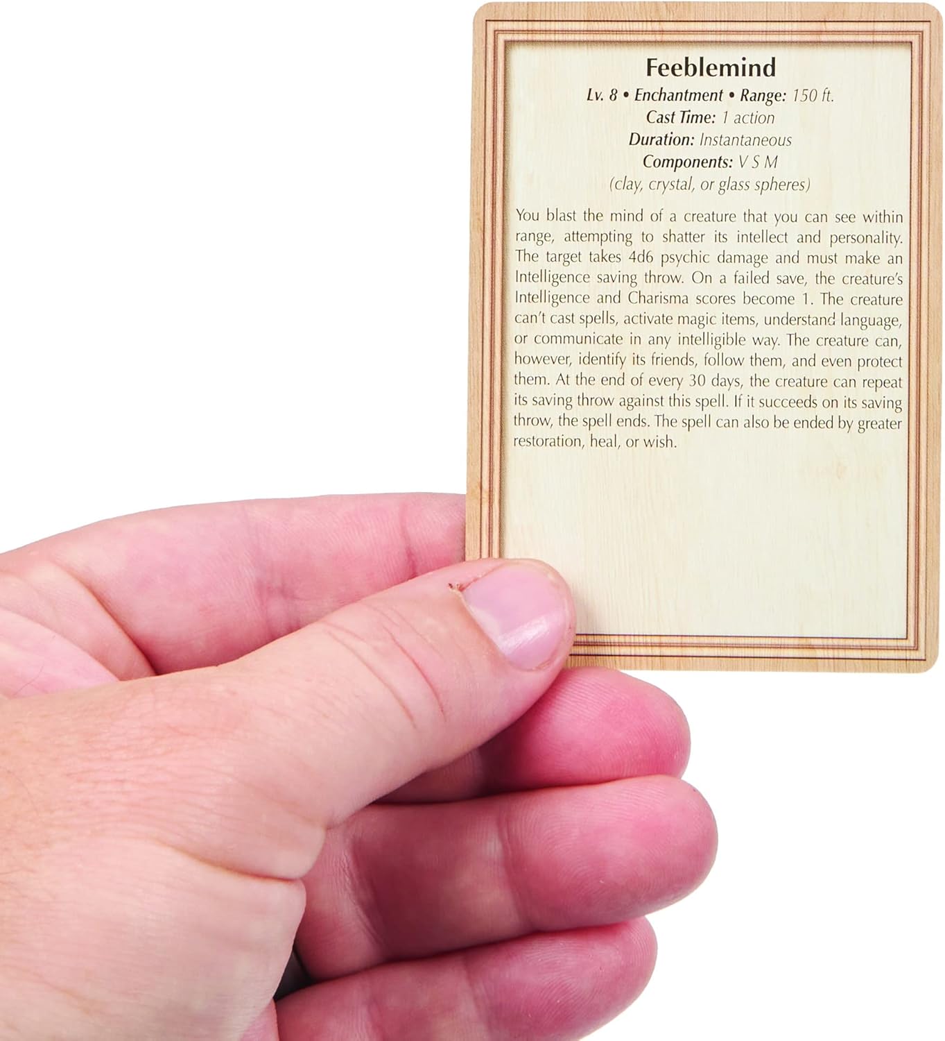 Stratagem Spell Cards - DND 5e Compatible - Quick Reference Class Ability Decks - Pocket Sized RPG Spellbook Cards - Roleplaying Game Player Accessories - TTRPG Fantasy Adventure Accessory (Druid)