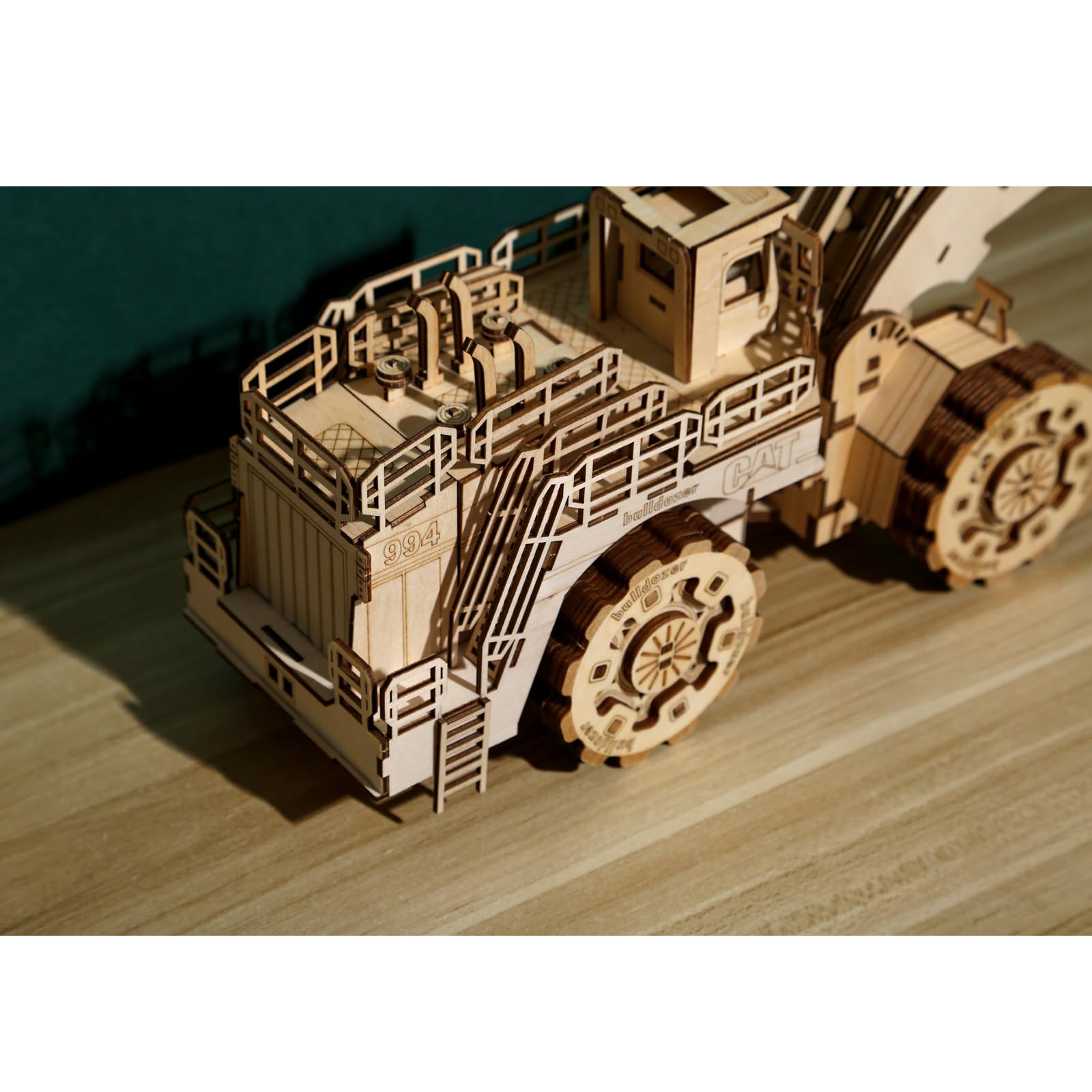 3D Puzzle Modellbausatz Holz Gabelstapler Erwachsene, Vintage Holzbausatz 3D Puzzle, DIY Gabelstapler 3D Holzbausatz Heimdekoration Desktop Spielzeug Erwachsene und Kinder