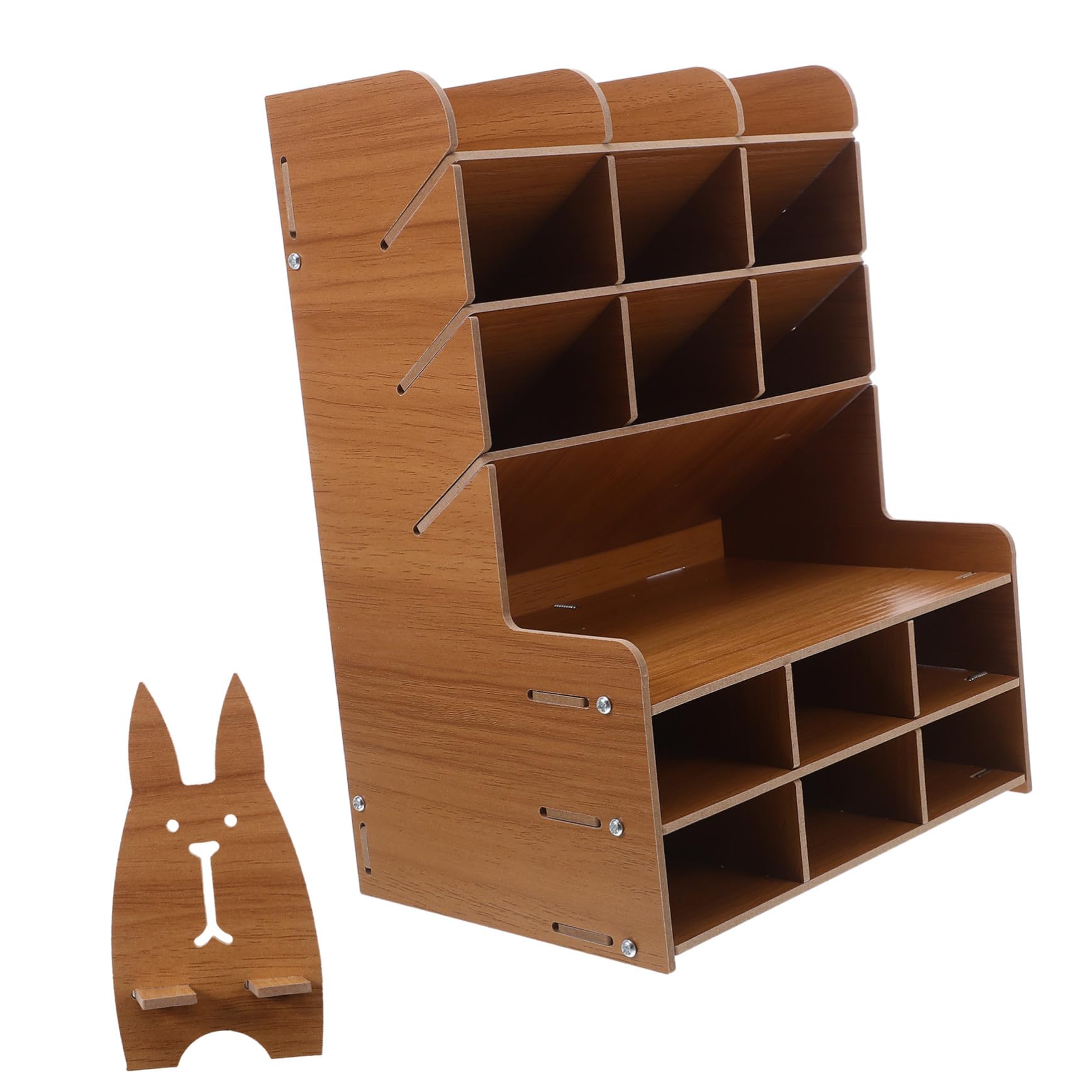 Support de rangement pour crayons en bois Housoutil haut de gamme