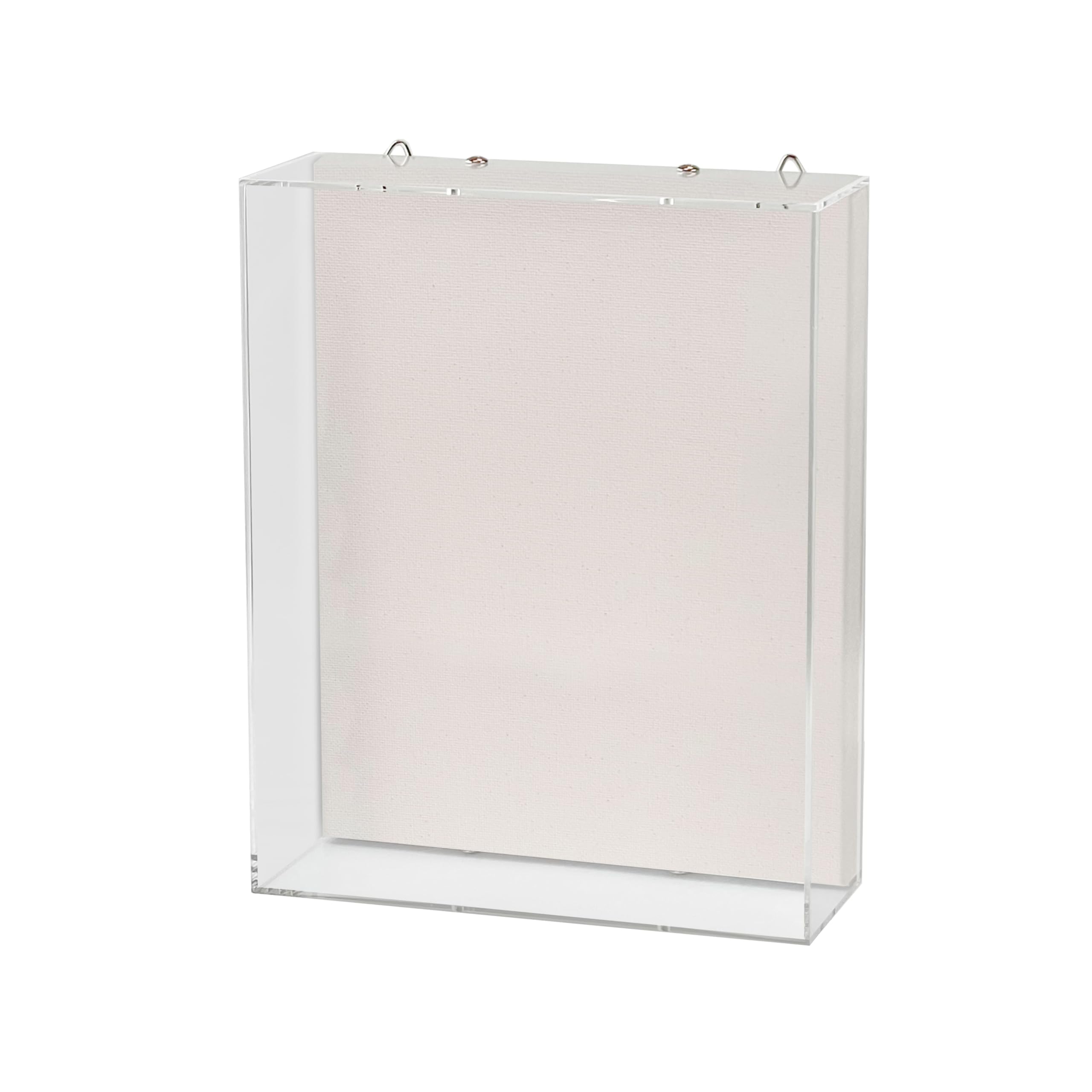 Studio Decor 12 x 10 Clear Shadow Box - Easy Back Loading Frame Includes Pre-attached Hanging Hardware, Horizontal Display - 1 Pack