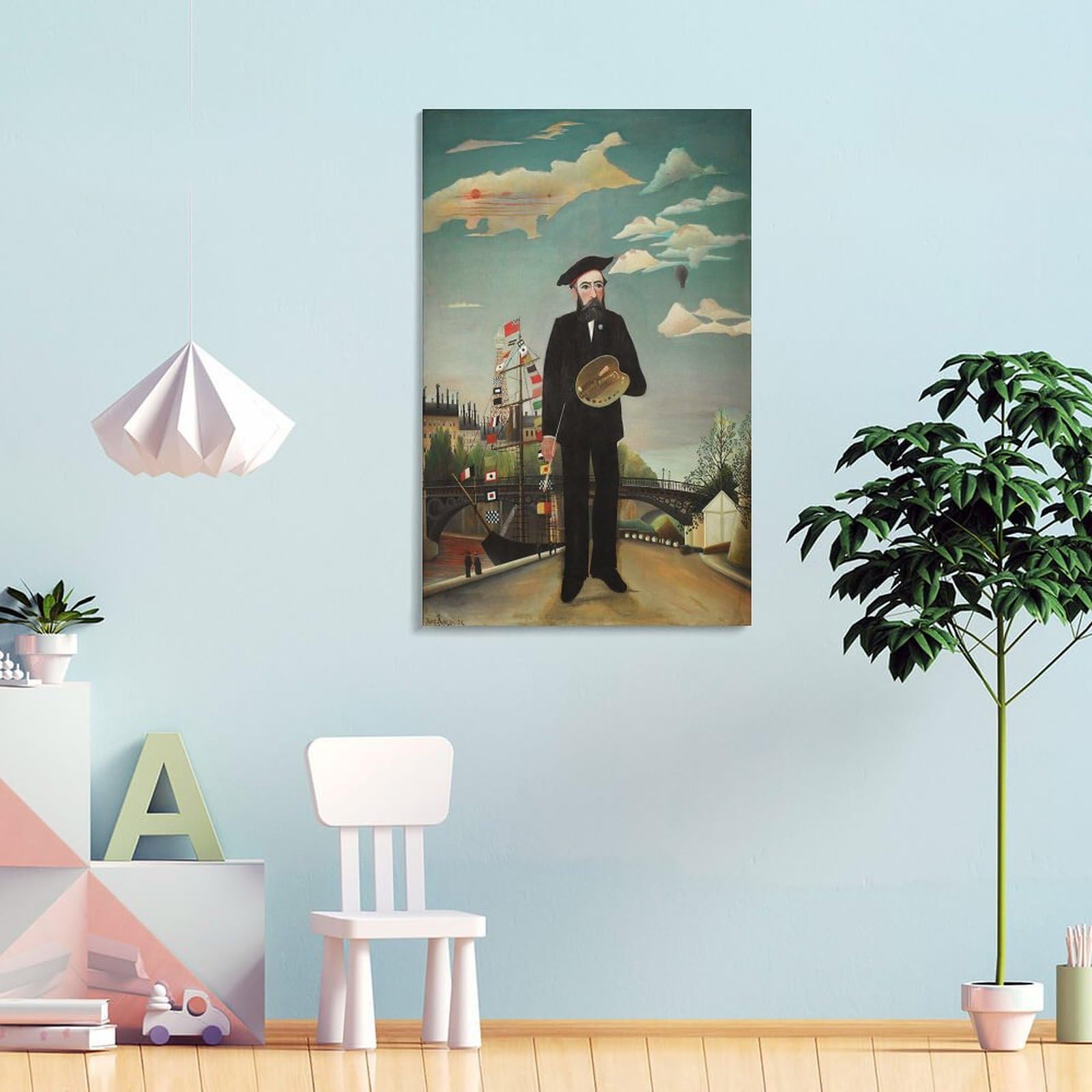 Amazon.co.jp: Henri Rousseau アンリ・ルソー『私自身 肖像 風景