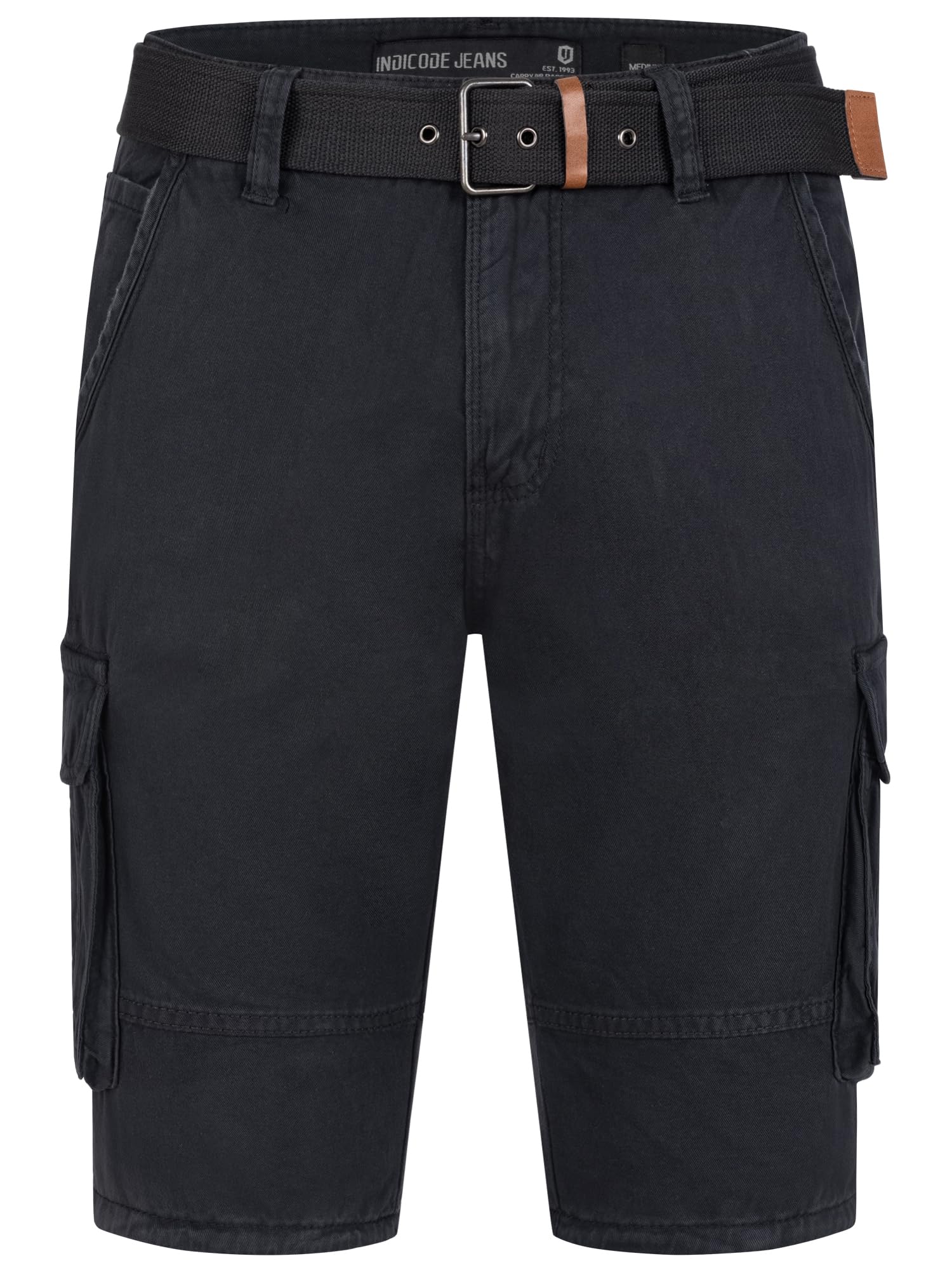 Indicode Hombres Monroe Shorts | Pantalones Cortos Cargo con cinturón Incluido
