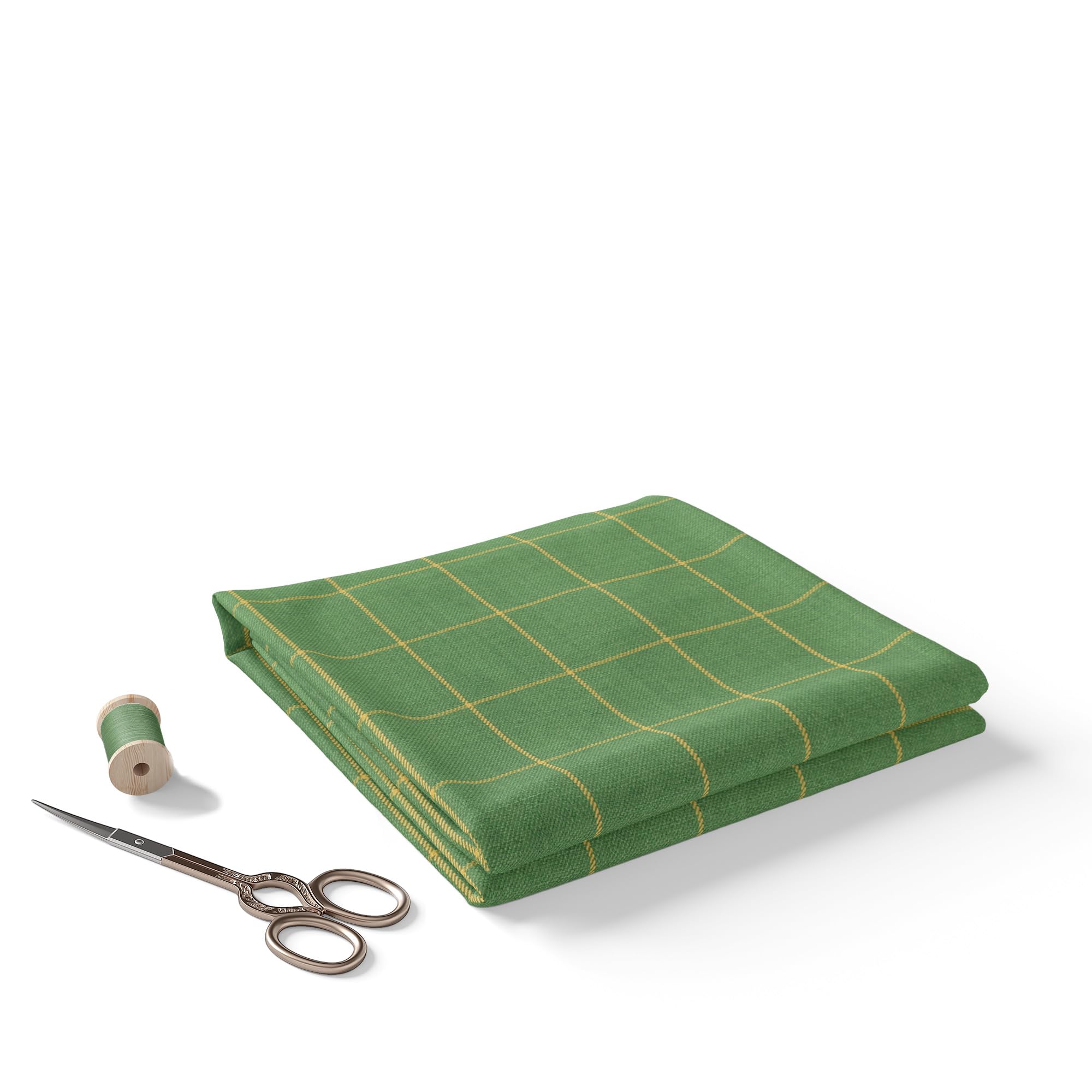 BIGREAMS Unstitched Light Green Checkered Summer Suit Fabric for Men’s Coat, Pants & Blazer – 70% Viscose 30% Polyester, 150 cm Wide Lightweight Fabric-image-44